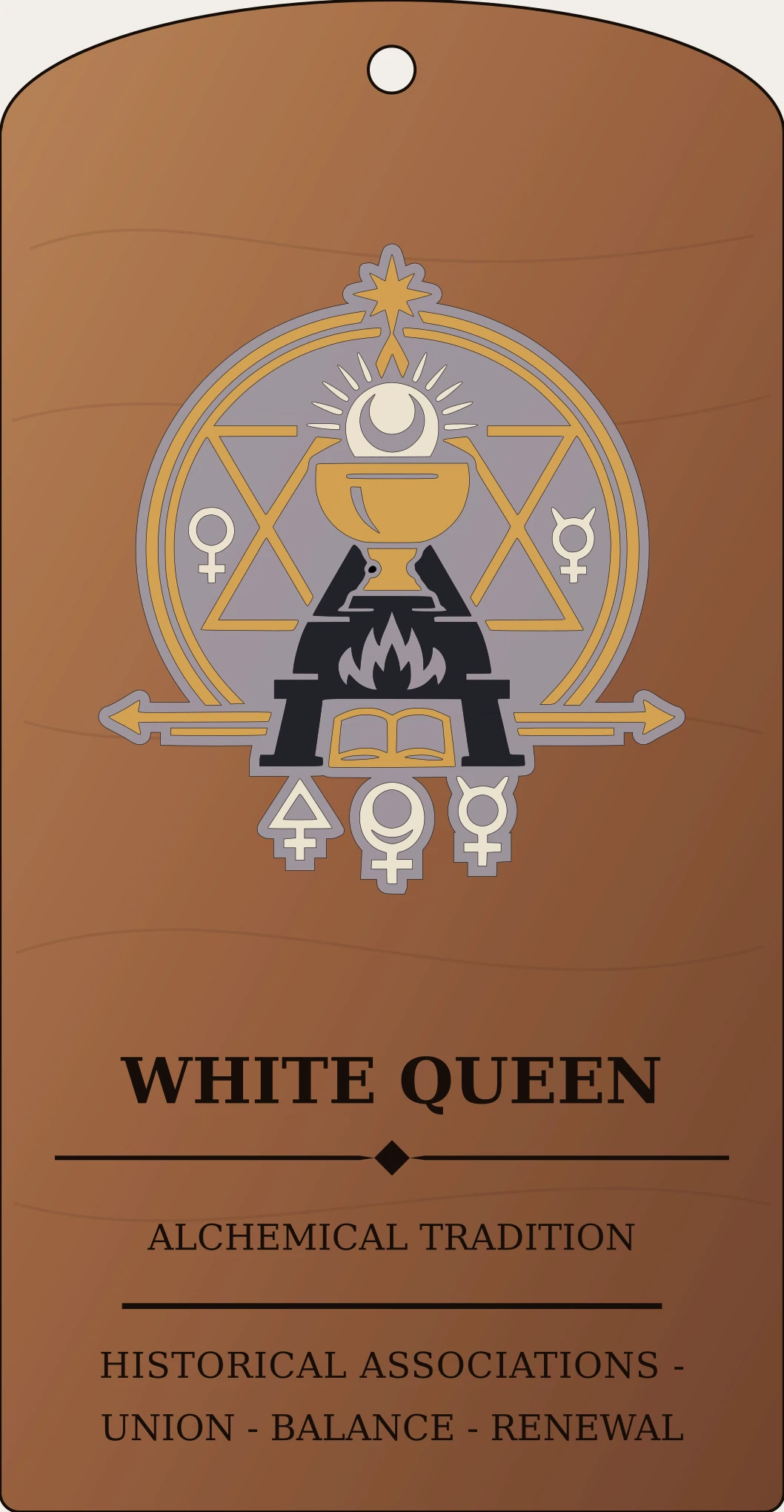 White Queen Sign Sanctum Hex Archive Plaque preview