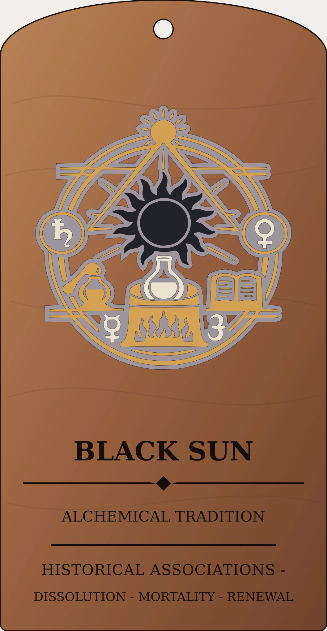 Black Sun Plate Sanctum Hex Archive Plaque preview