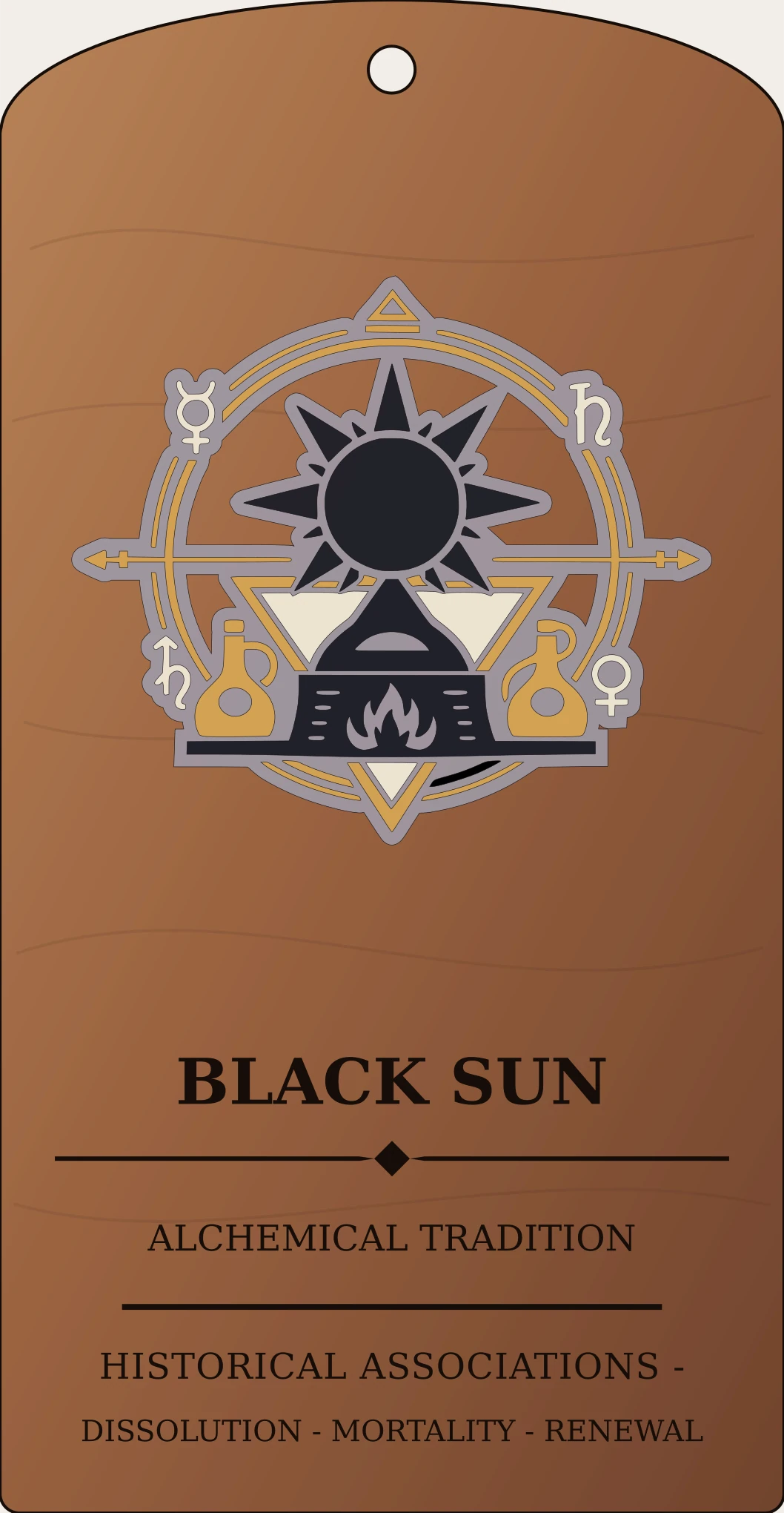 Black Sun Plate Sanctum Hex Archive Plaque preview
