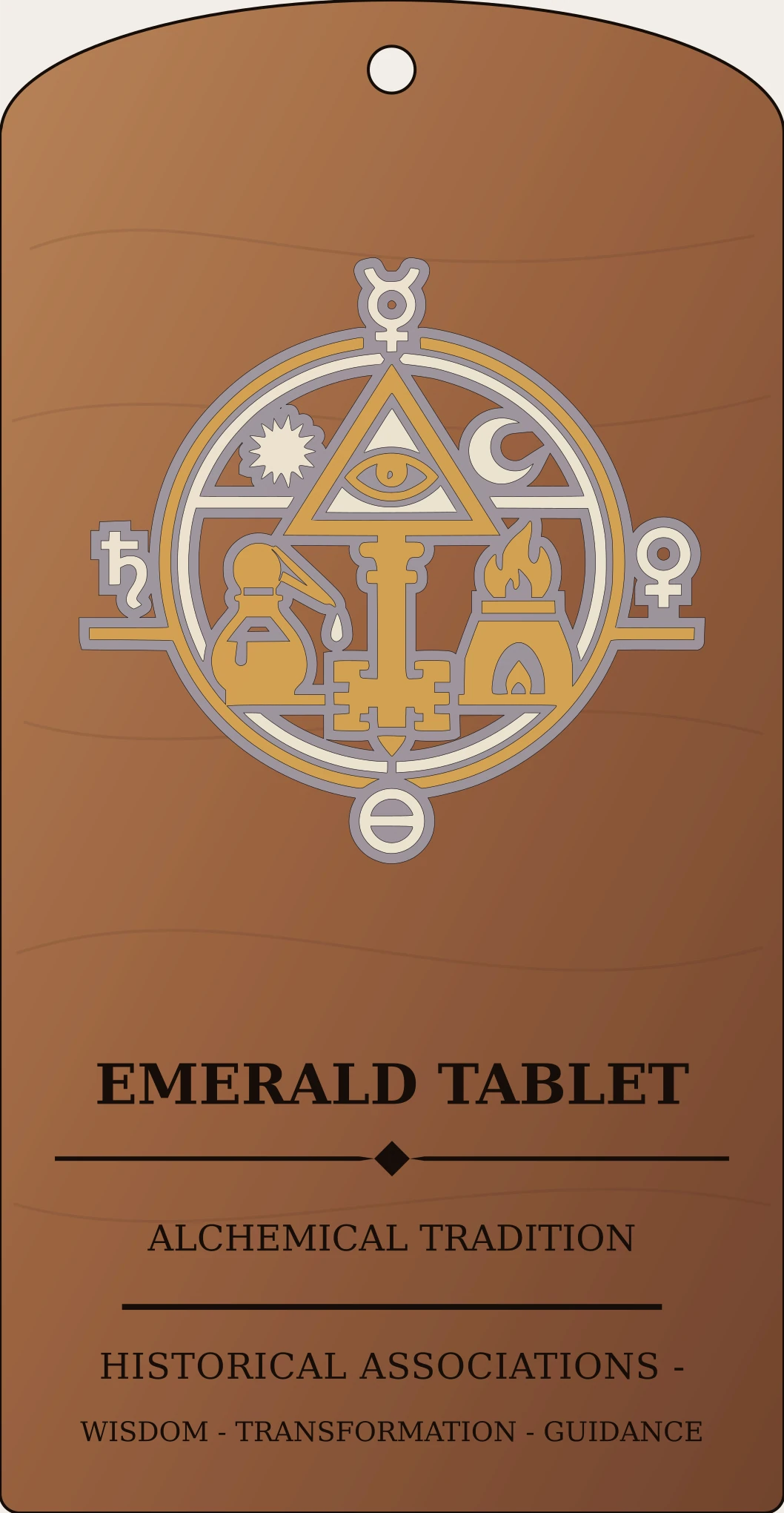 Emerald Tablet Seal Sanctum Hex Archive Plaque preview