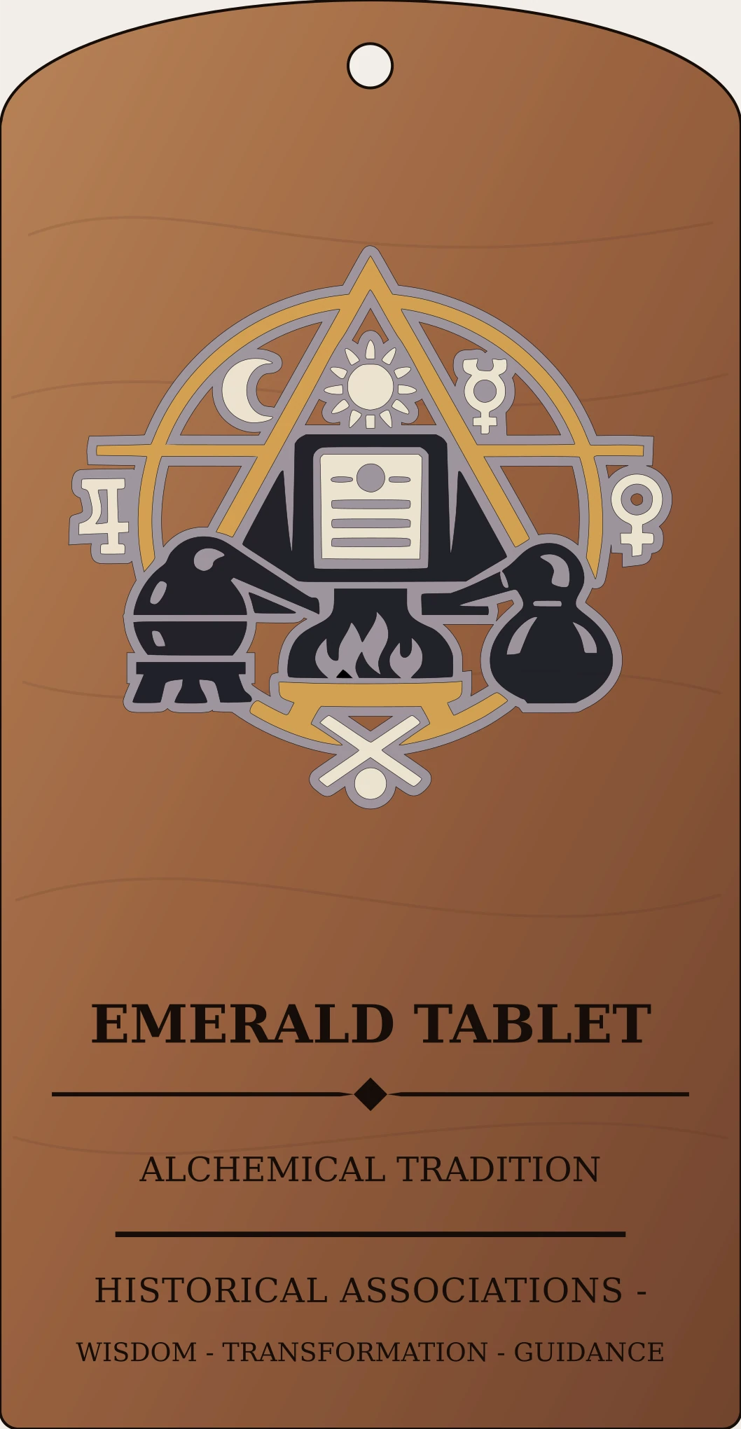Emerald Tablet Seal Sanctum Hex Archive Plaque preview