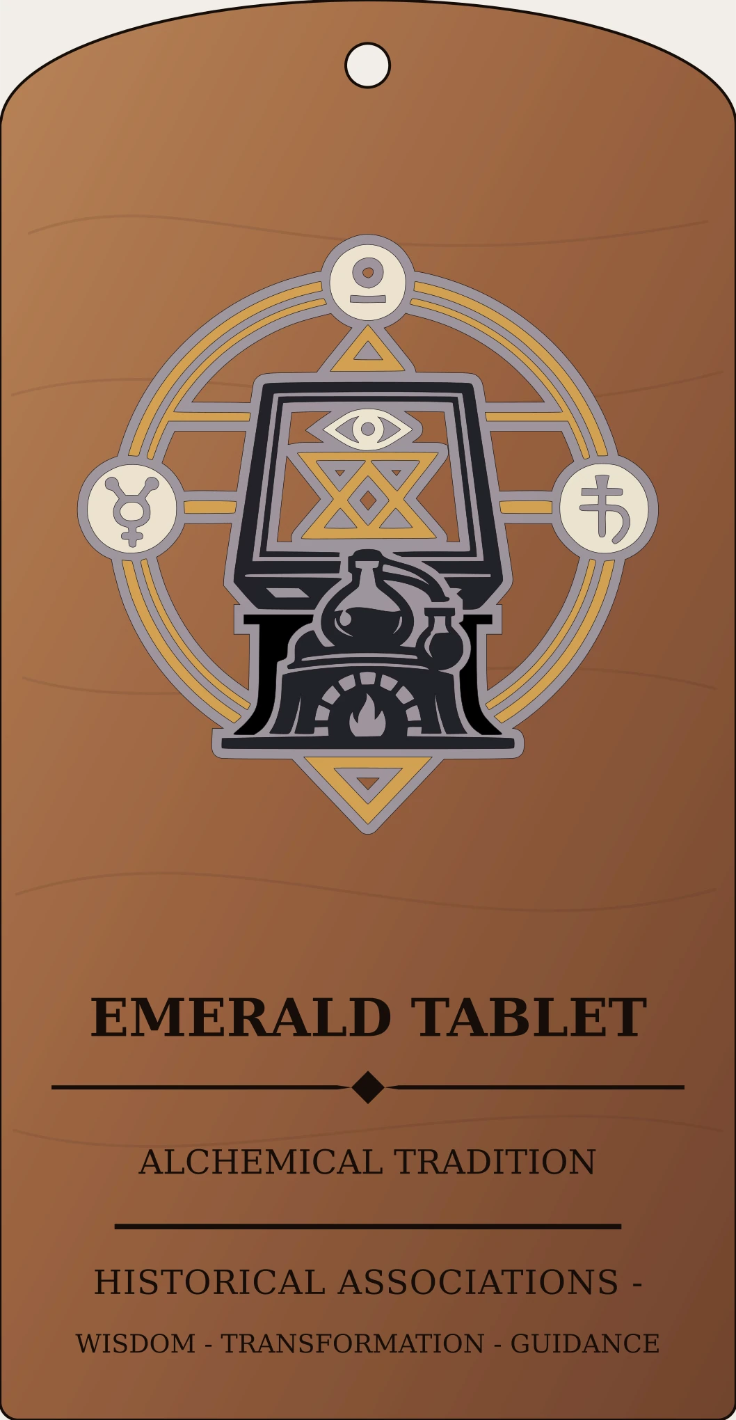 Emerald Tablet Seal Sanctum Hex Archive Plaque preview