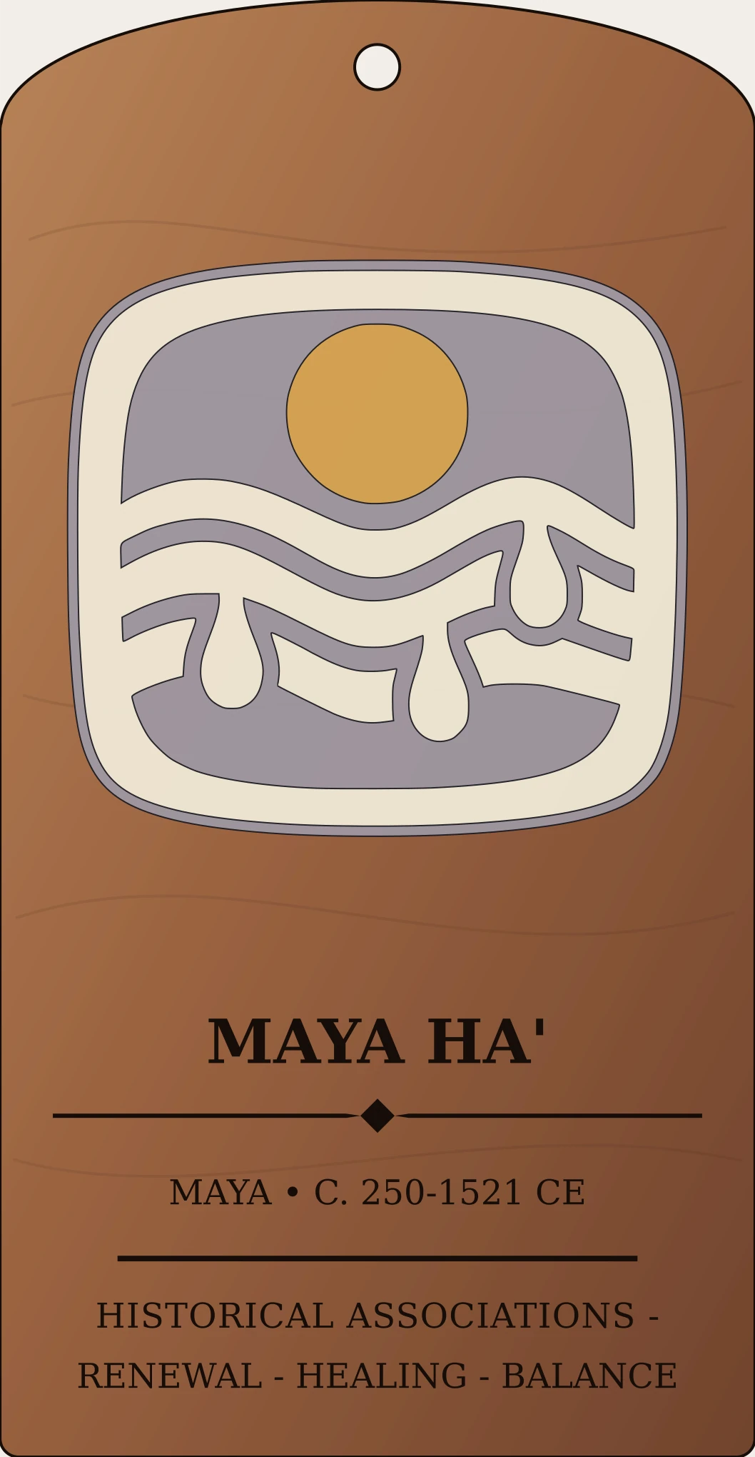 Maya Ha' Water Sign Sanctum Hex Archive Plaque preview