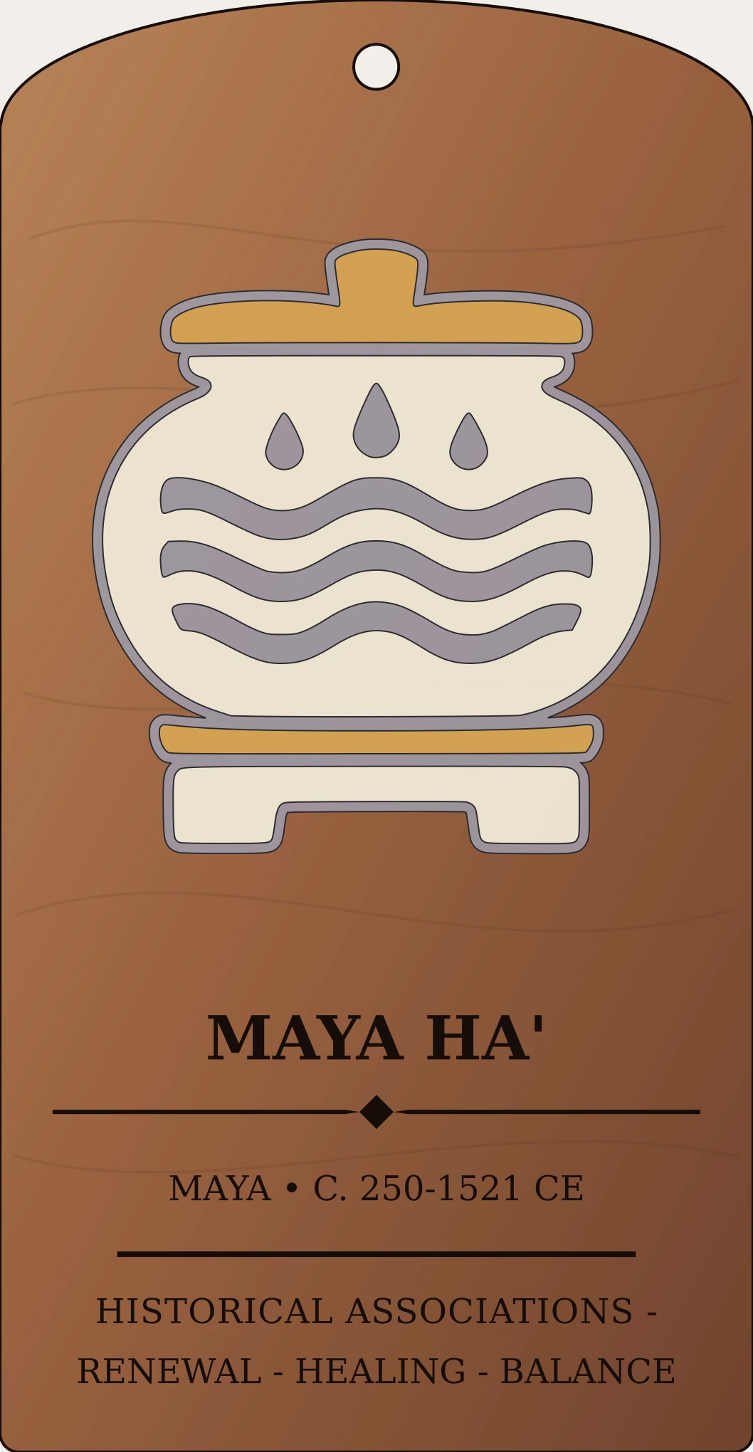 Maya Ha' Water Sign Sanctum Hex Archive Plaque preview