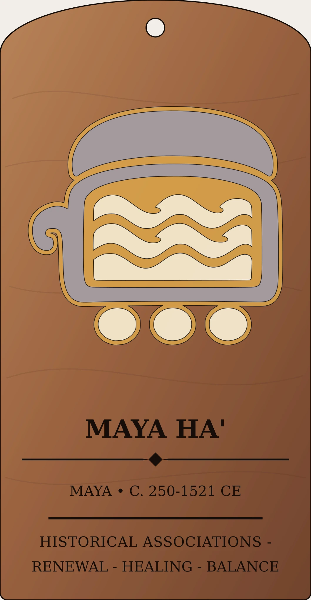 Maya Ha' Water Sign Sanctum Hex Archive Plaque preview