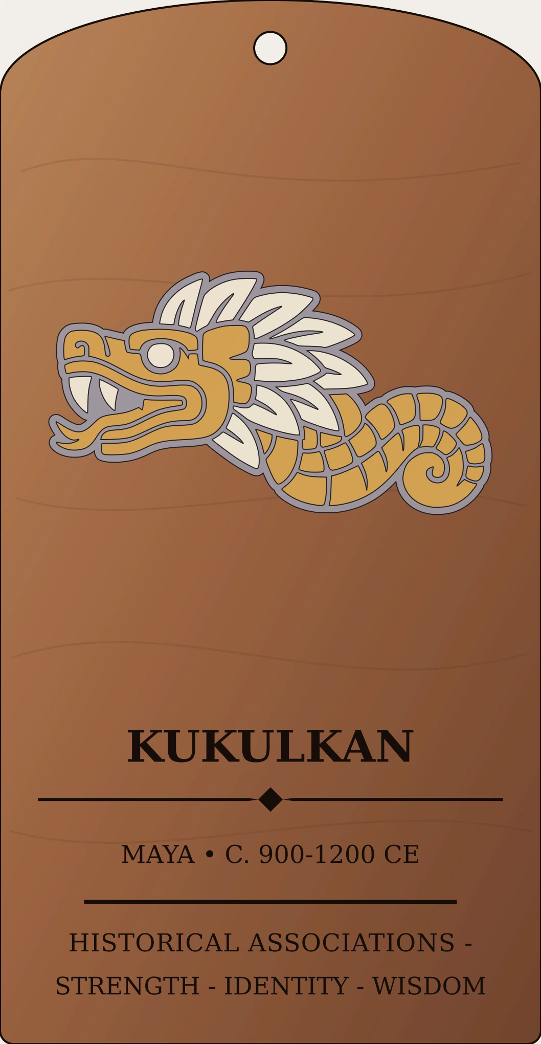 Kukulkan Feathered Serpent Relief Sanctum Hex Archive Plaque preview
