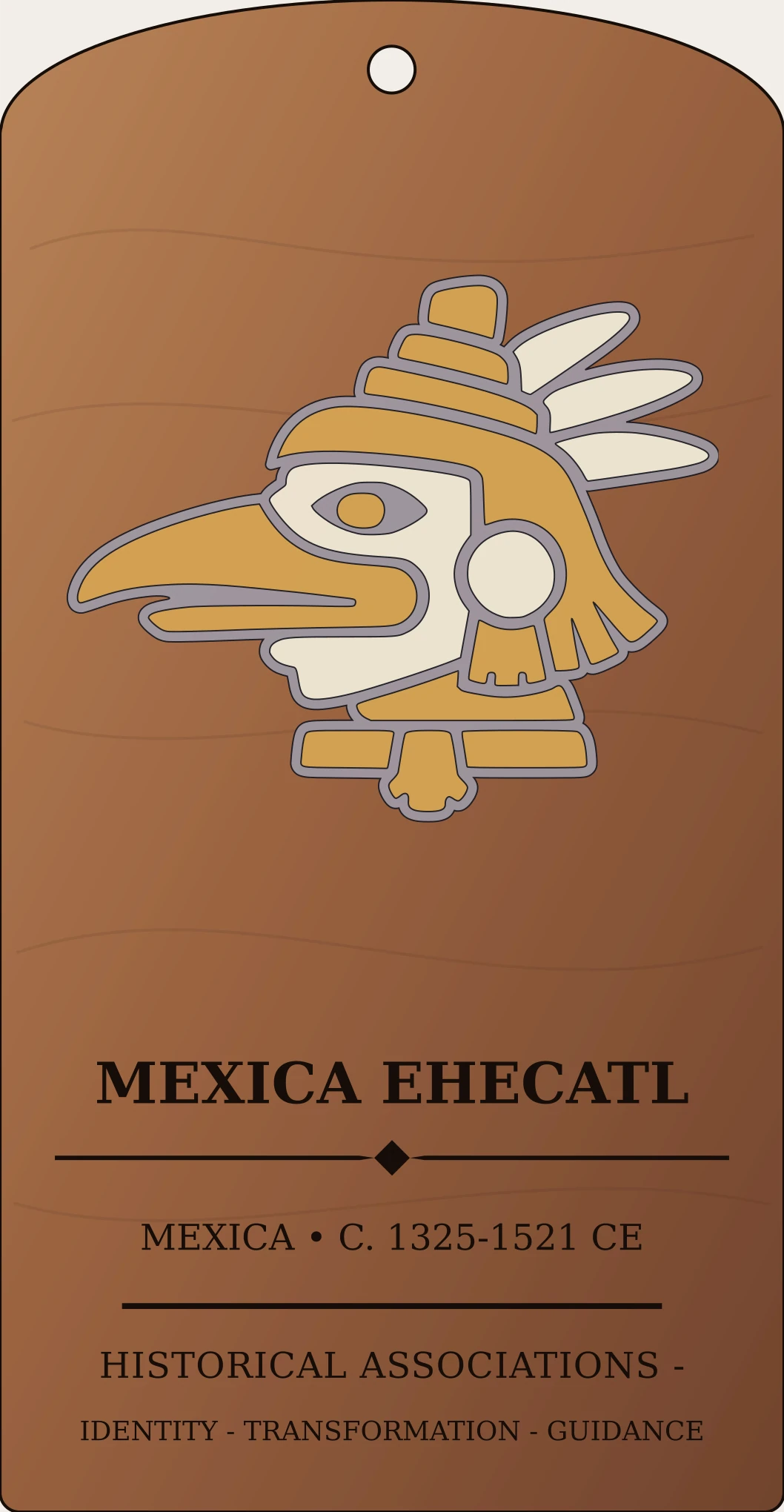 Mexica Ehecatl Wind Day Sign Sanctum Hex Archive Plaque preview