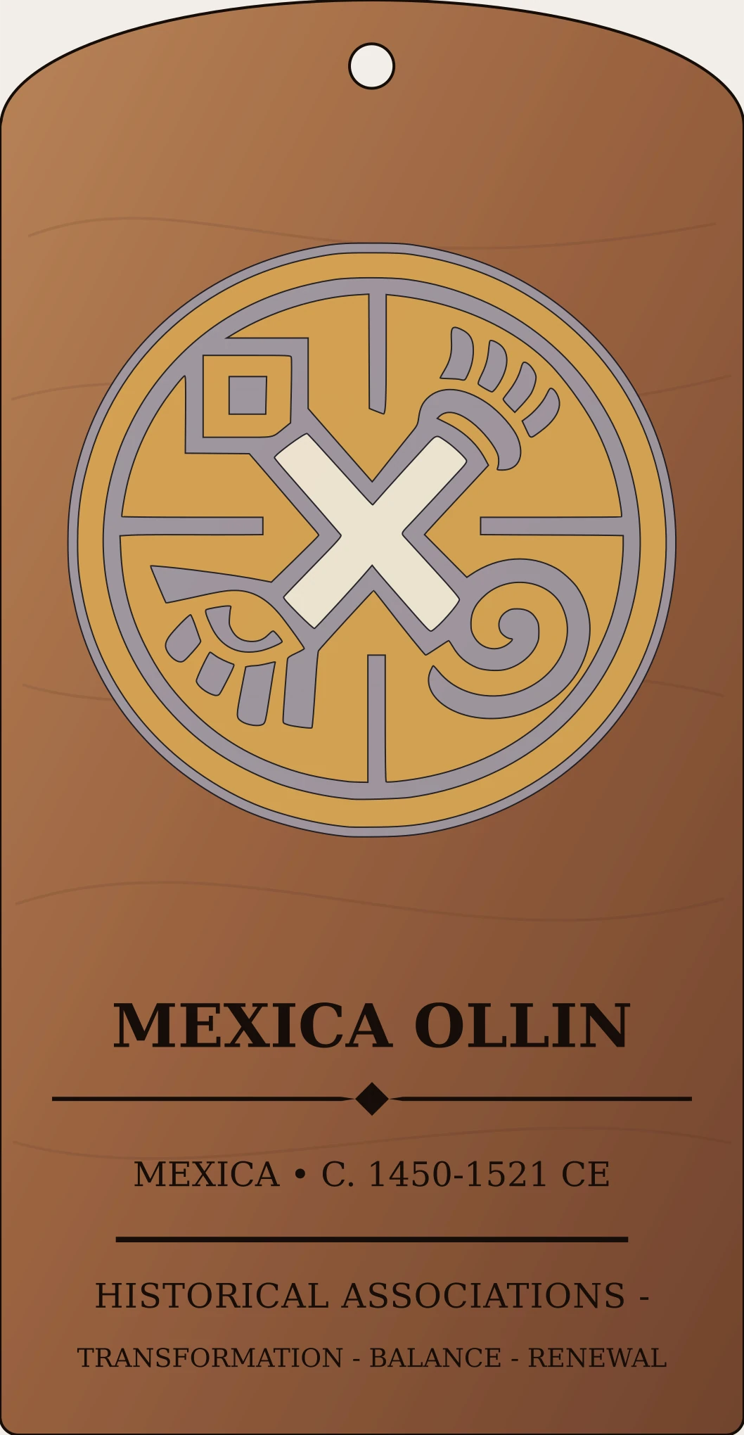 Mexica Ollin Movement Sign Sanctum Hex Archive Plaque preview
