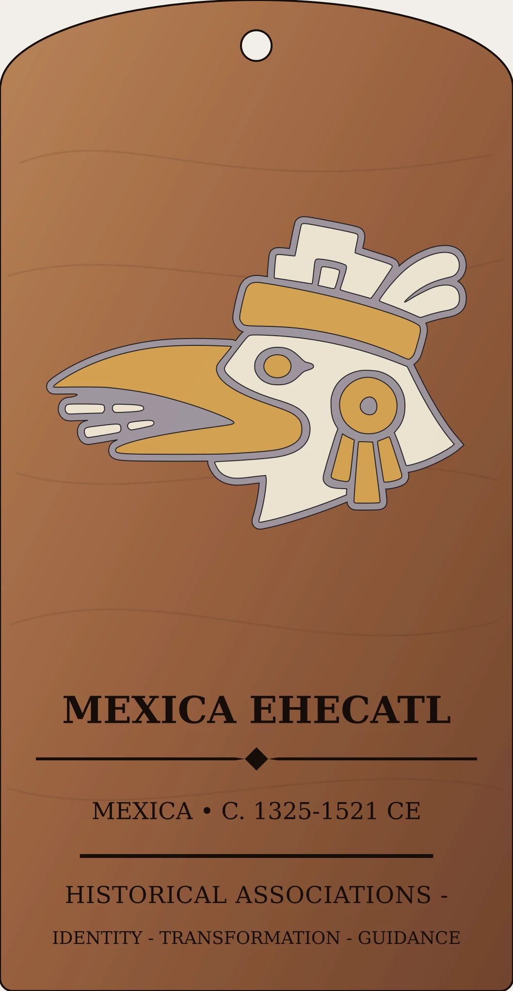 Mexica Ehecatl Wind Day Sign Sanctum Hex Archive Plaque preview