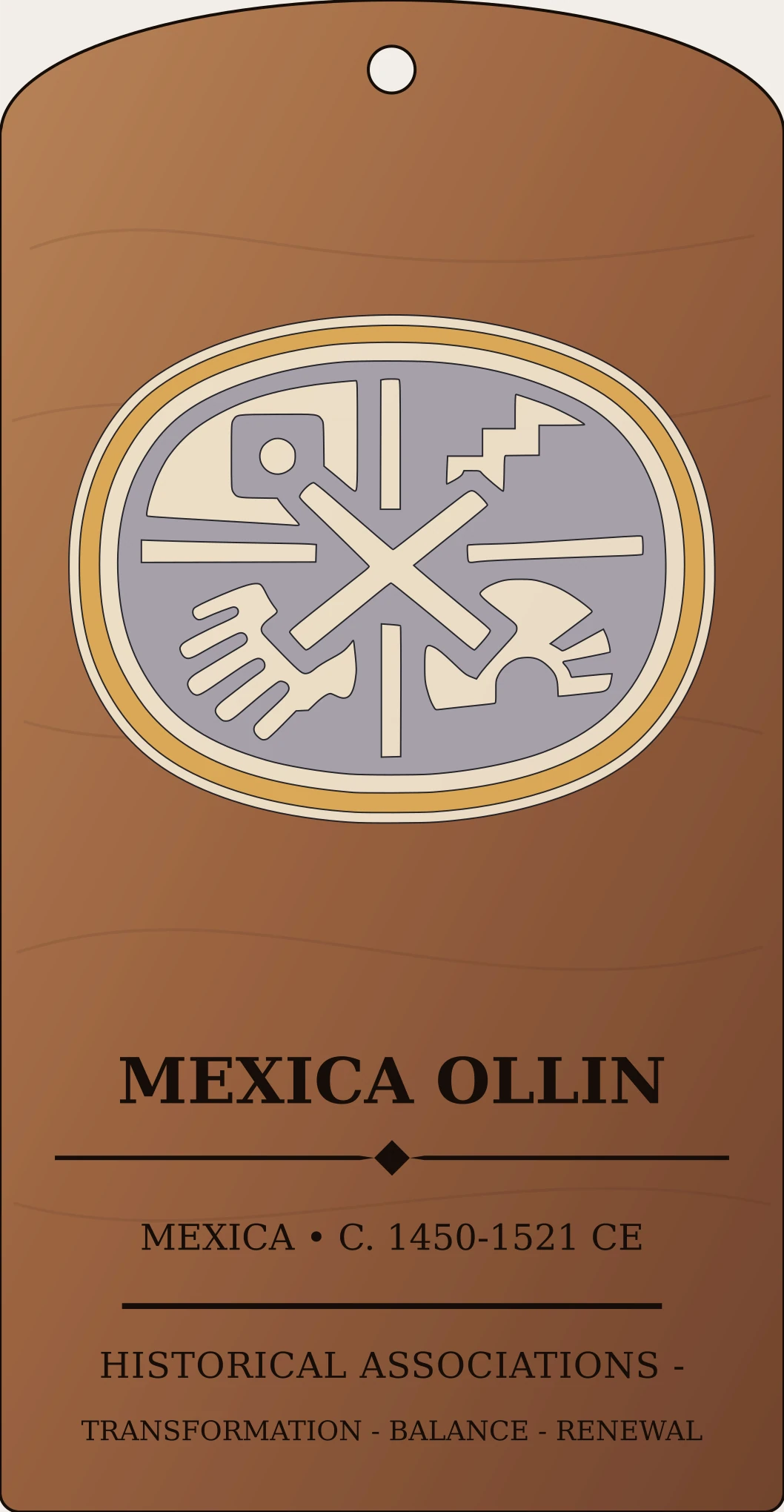 Mexica Ollin Movement Sign Sanctum Hex Archive Plaque preview