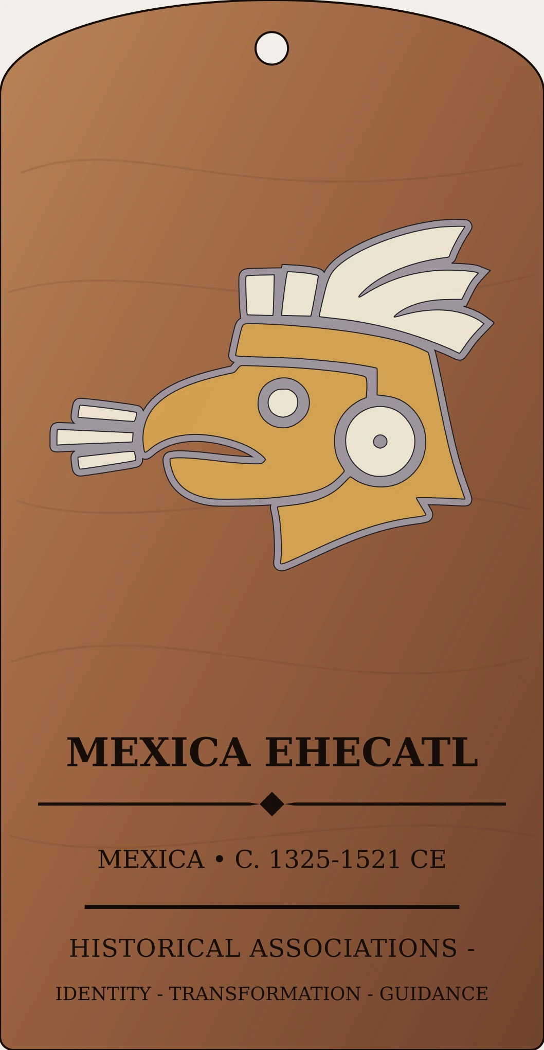 Mexica Ehecatl Wind Day Sign Sanctum Hex Archive Plaque preview