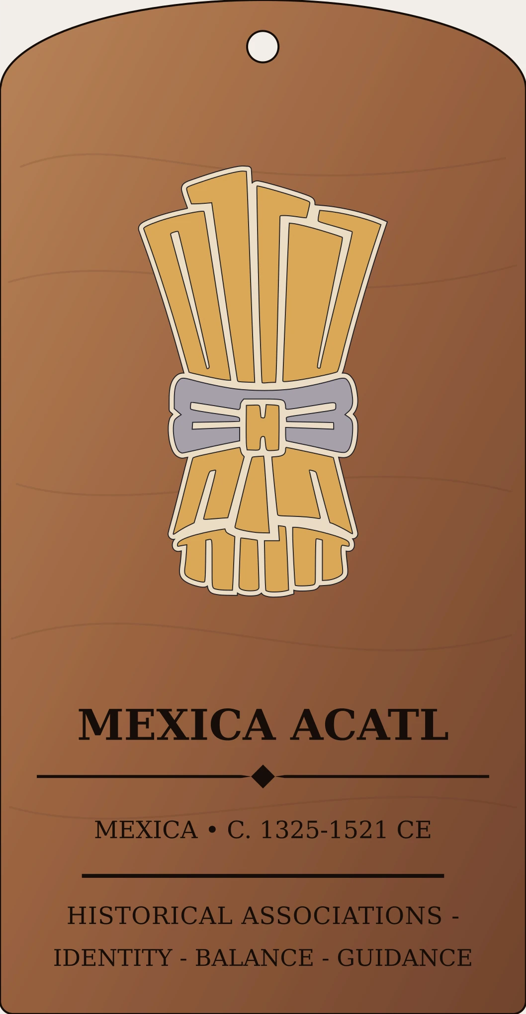 Mexica Acatl Reed Year Sign Sanctum Hex Archive Plaque preview