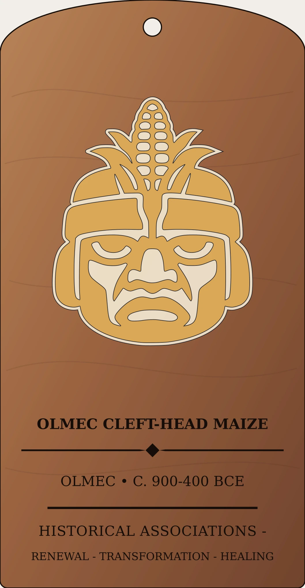 Olmec Cleft-Head Maize Motif Sanctum Hex Archive Plaque preview