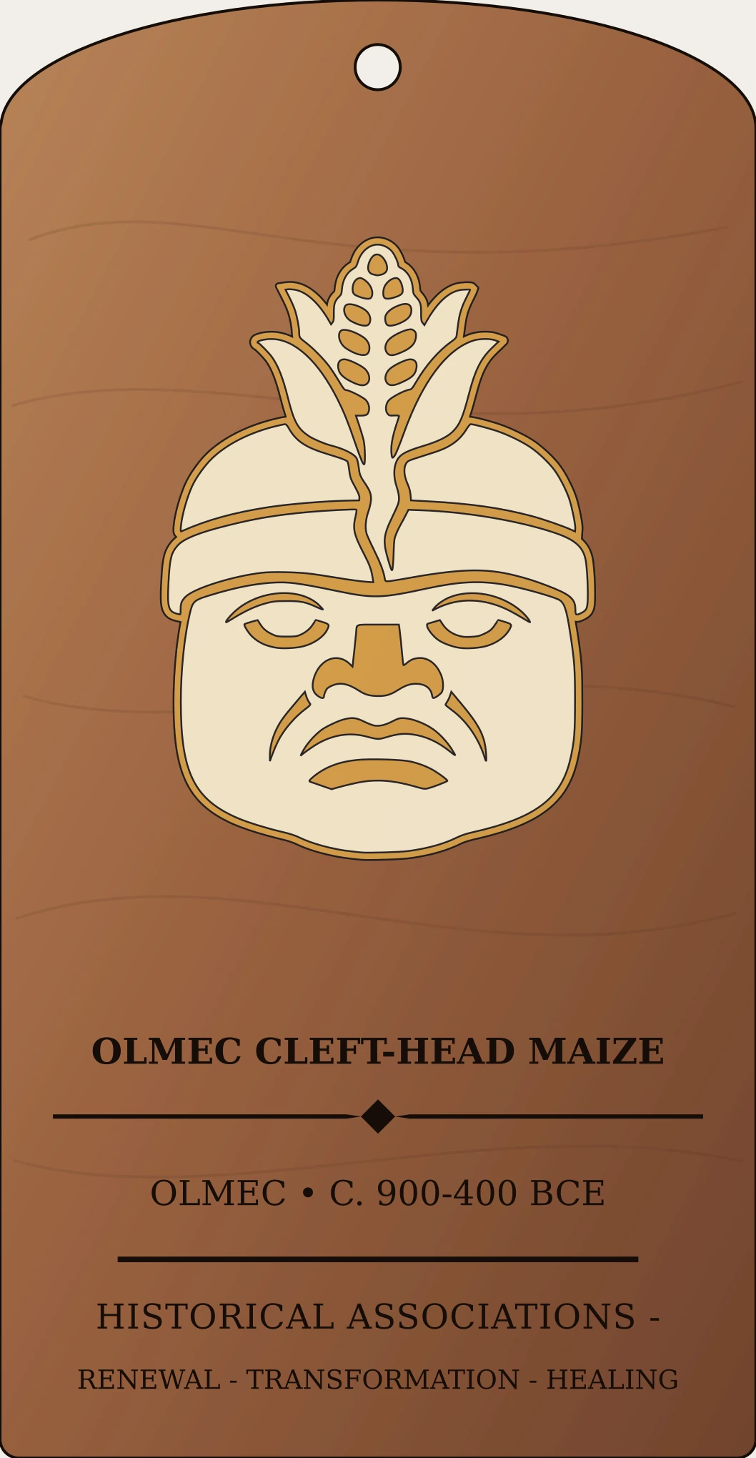 Olmec Cleft-Head Maize Motif Sanctum Hex Archive Plaque preview