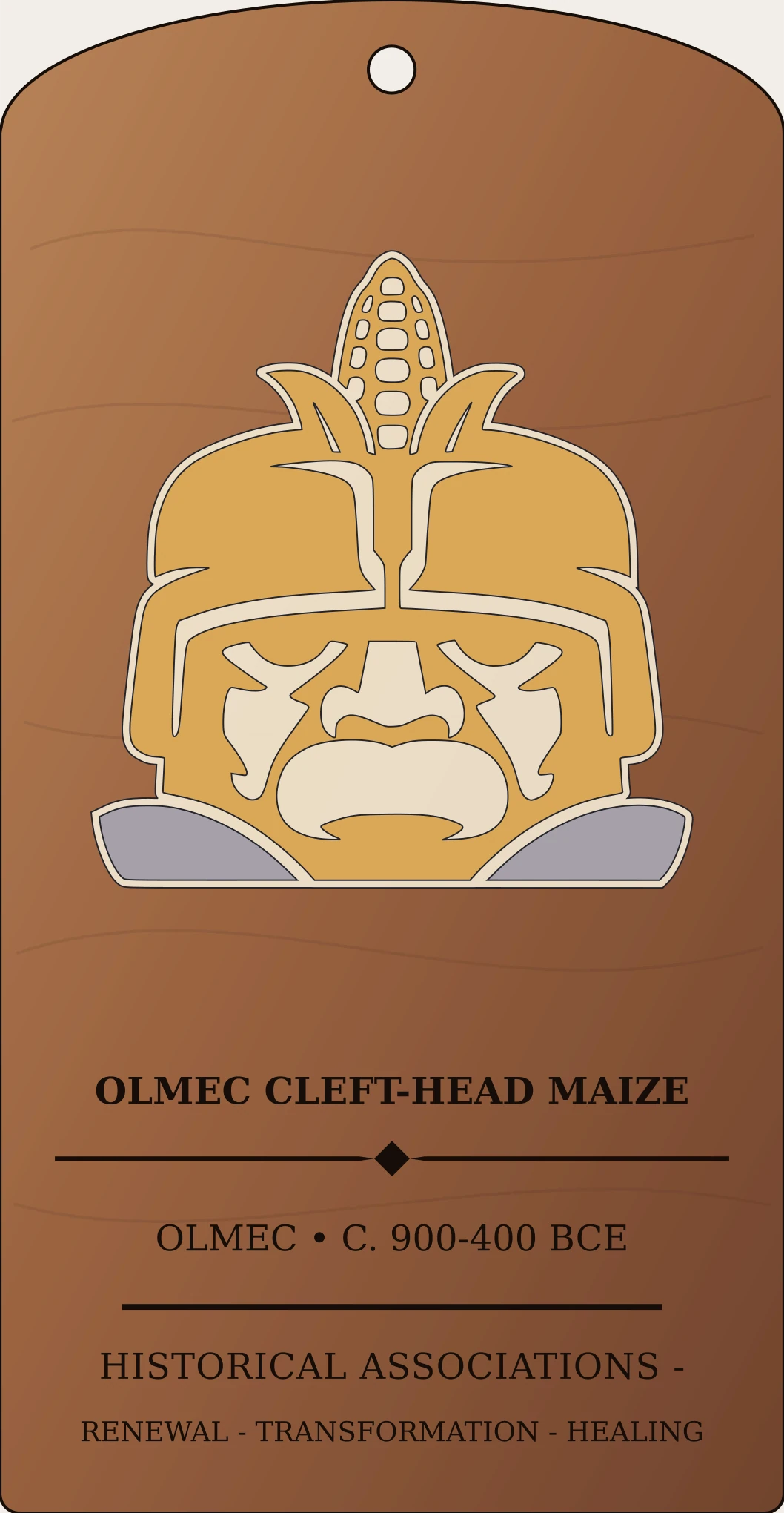 Olmec Cleft-Head Maize Motif Sanctum Hex Archive Plaque preview