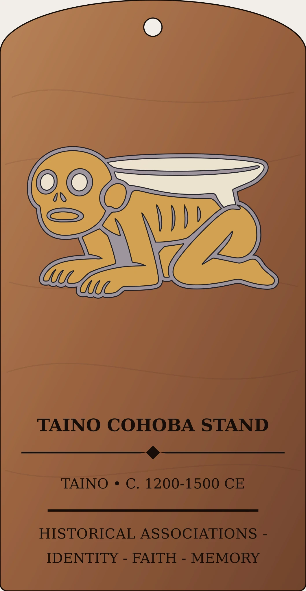 Taino Zemi Cohoba Stand Sanctum Hex Archive Plaque preview