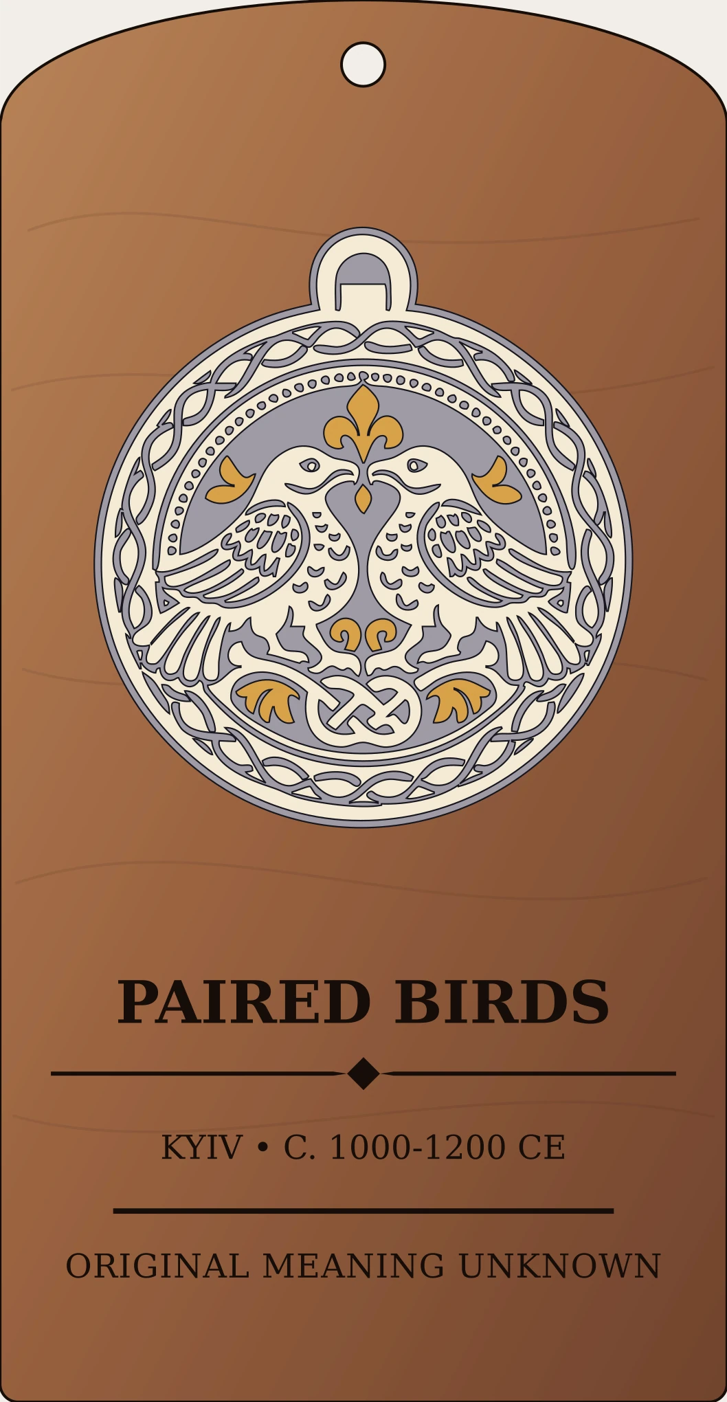 Paired Birds Medallion — Kyivan Rus’ Sanctum Hex Archive Plaque preview