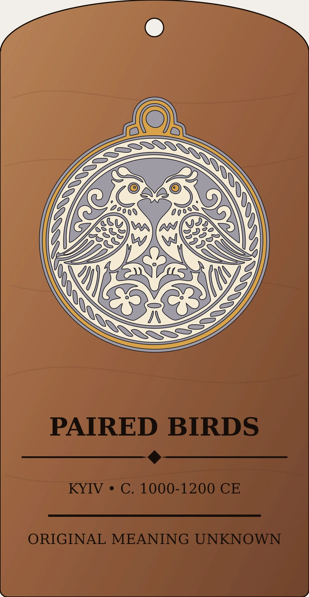 Paired Birds Medallion — Kyivan Rus’ Sanctum Hex Archive Plaque preview