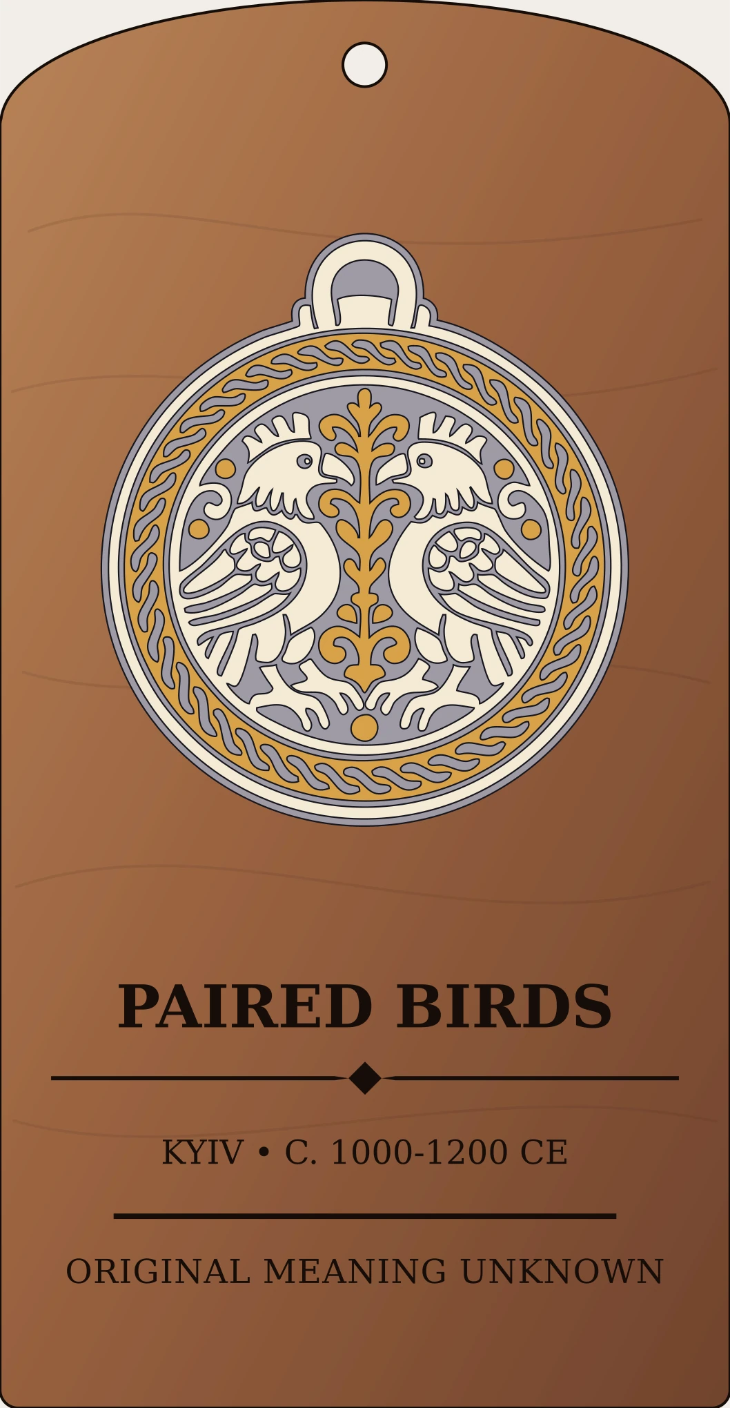 Paired Birds Medallion — Kyivan Rus’ Sanctum Hex Archive Plaque preview