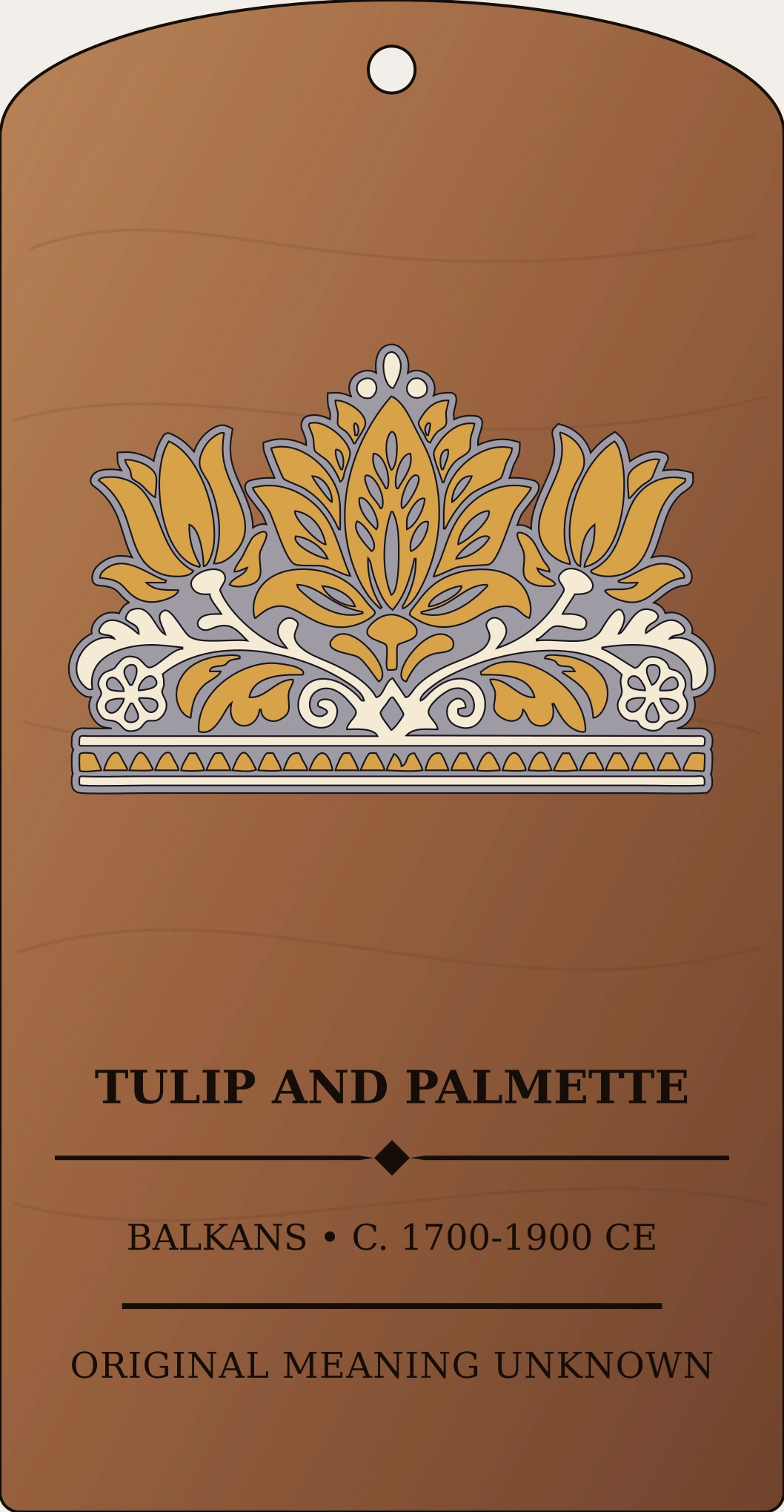 Tulip-Palmette Motif — South Slavic Folk Ornament Sanctum Hex Archive Plaque preview