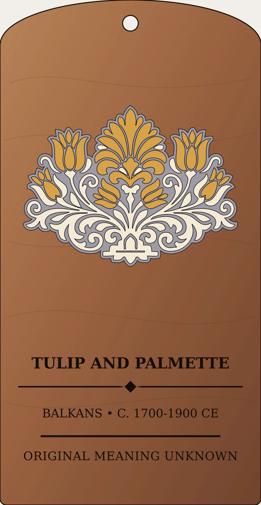 Tulip-Palmette Motif — South Slavic Folk Ornament Sanctum Hex Archive Plaque preview