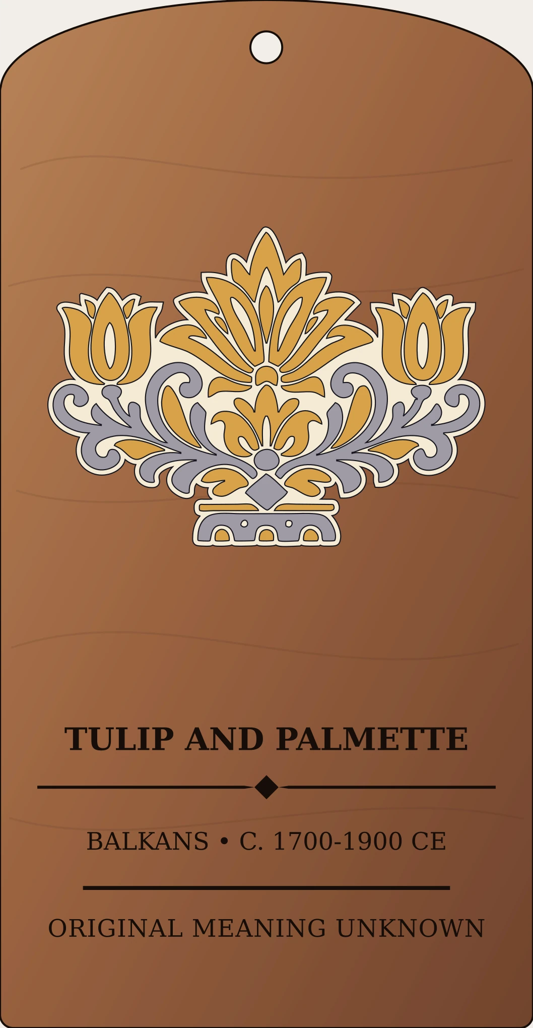 Tulip-Palmette Motif — South Slavic Folk Ornament Sanctum Hex Archive Plaque preview