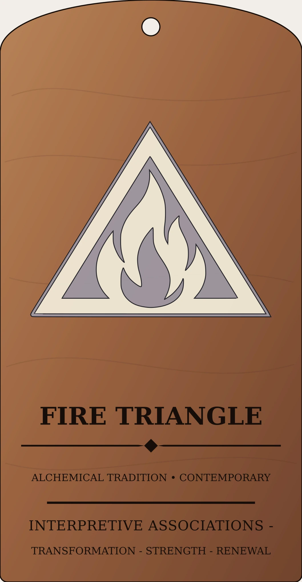 Fire Triangle Mark Sanctum Hex Archive Plaque preview
