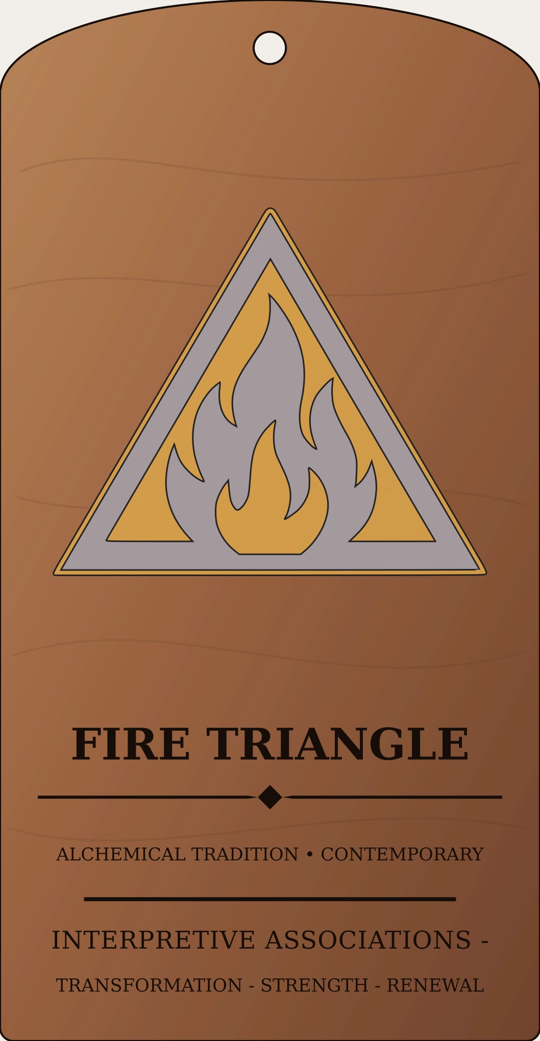 Fire Triangle Mark Sanctum Hex Archive Plaque preview