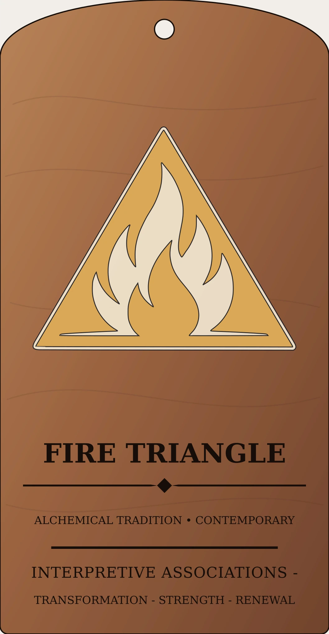 Fire Triangle Mark Sanctum Hex Archive Plaque preview