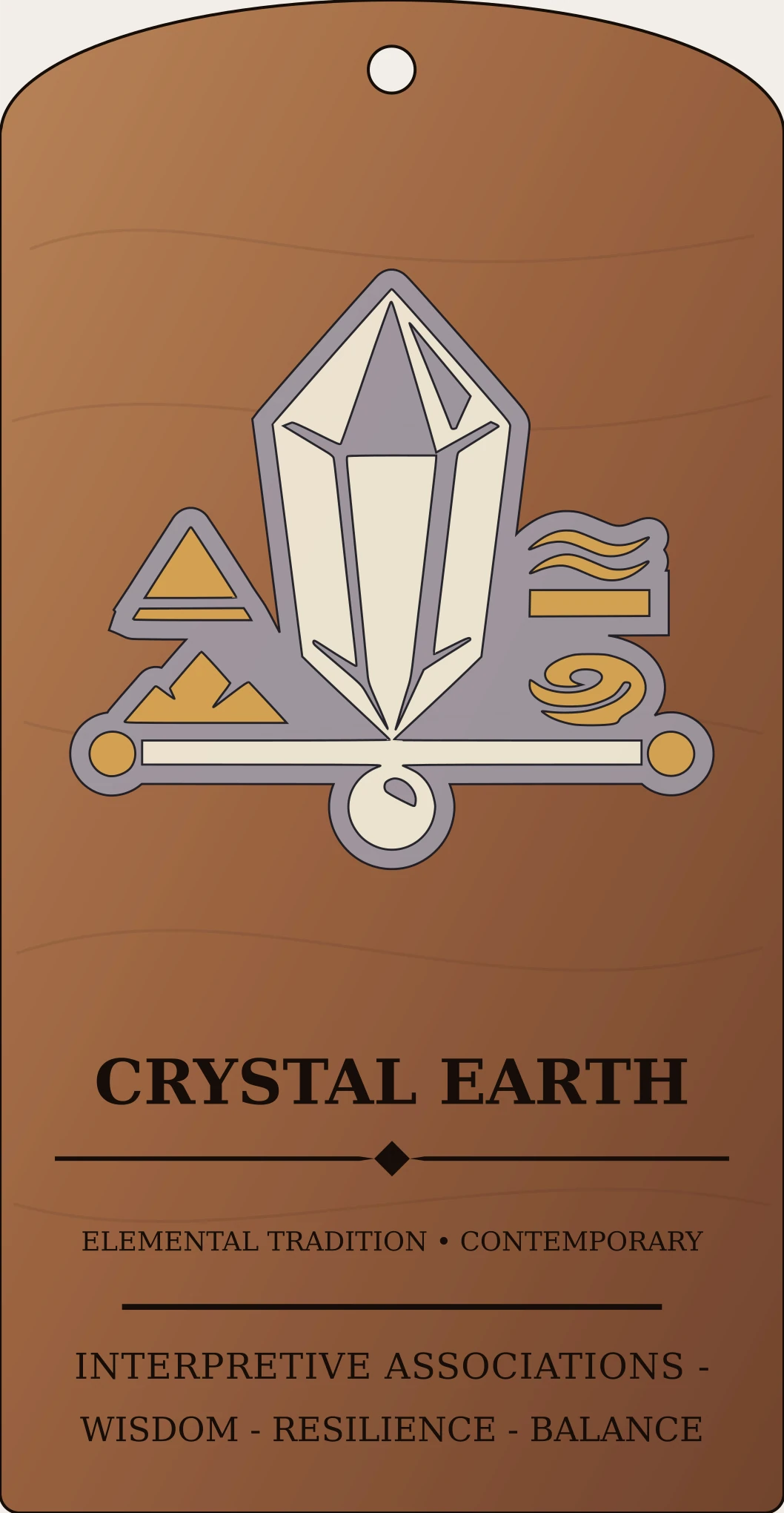 Crystal Earth Frame Sanctum Hex Archive Plaque preview
