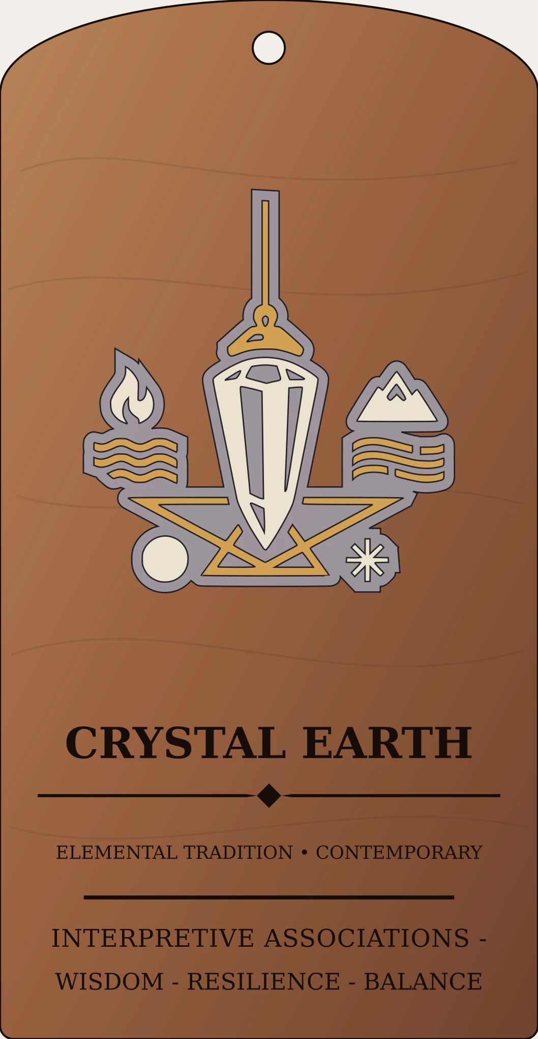 Crystal Earth Frame Sanctum Hex Archive Plaque preview