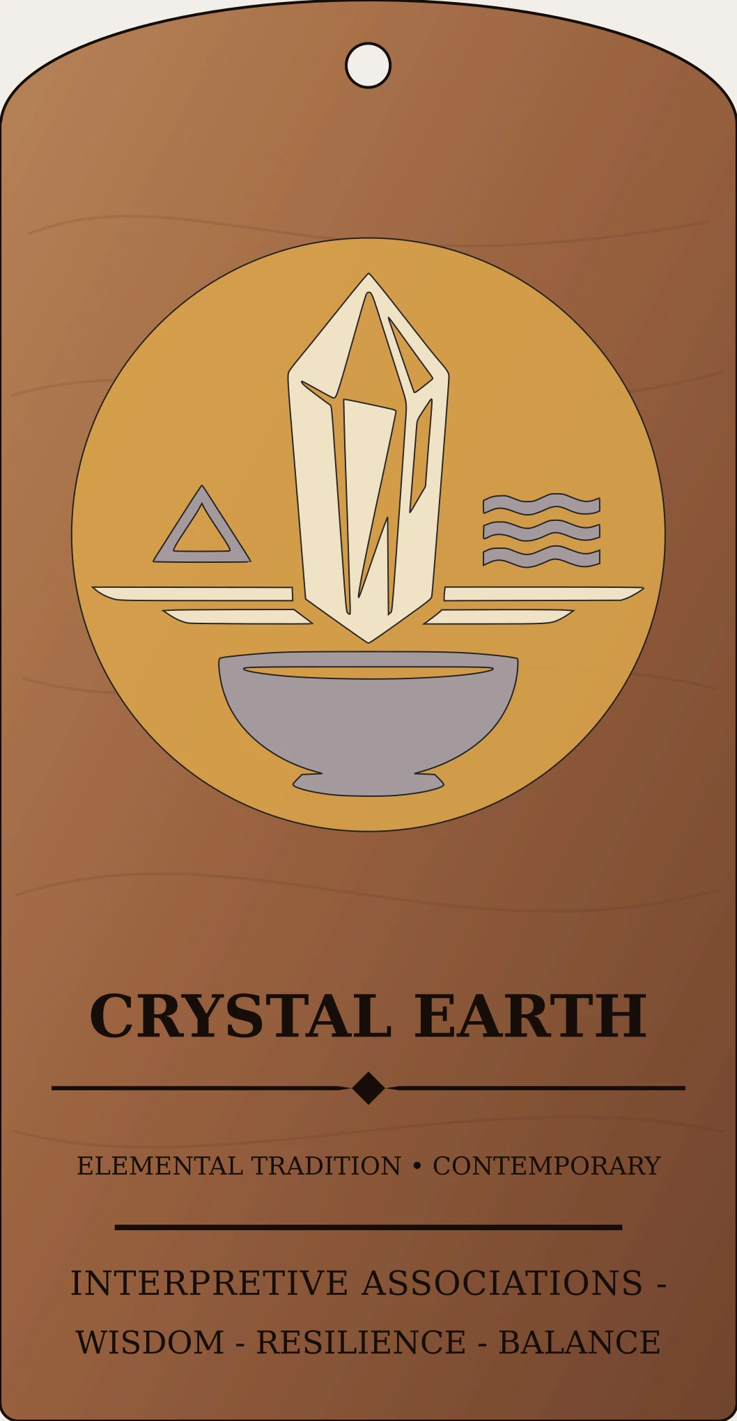 Crystal Earth Frame Sanctum Hex Archive Plaque preview