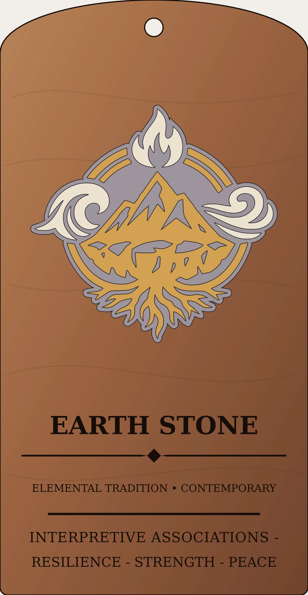 Earth Stone Emblem Sanctum Hex Archive Plaque preview