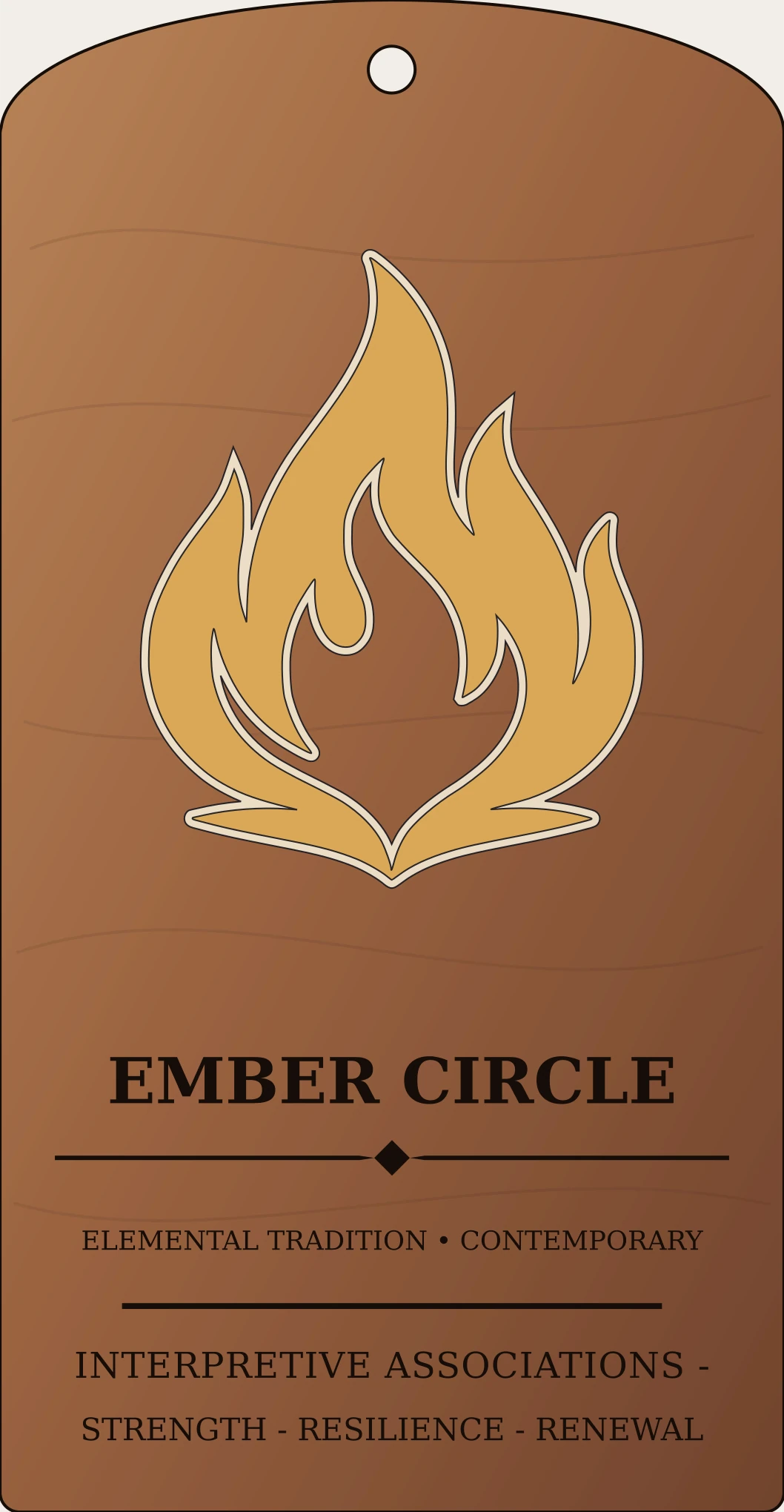 Ember Circle Sign Sanctum Hex Archive Plaque preview