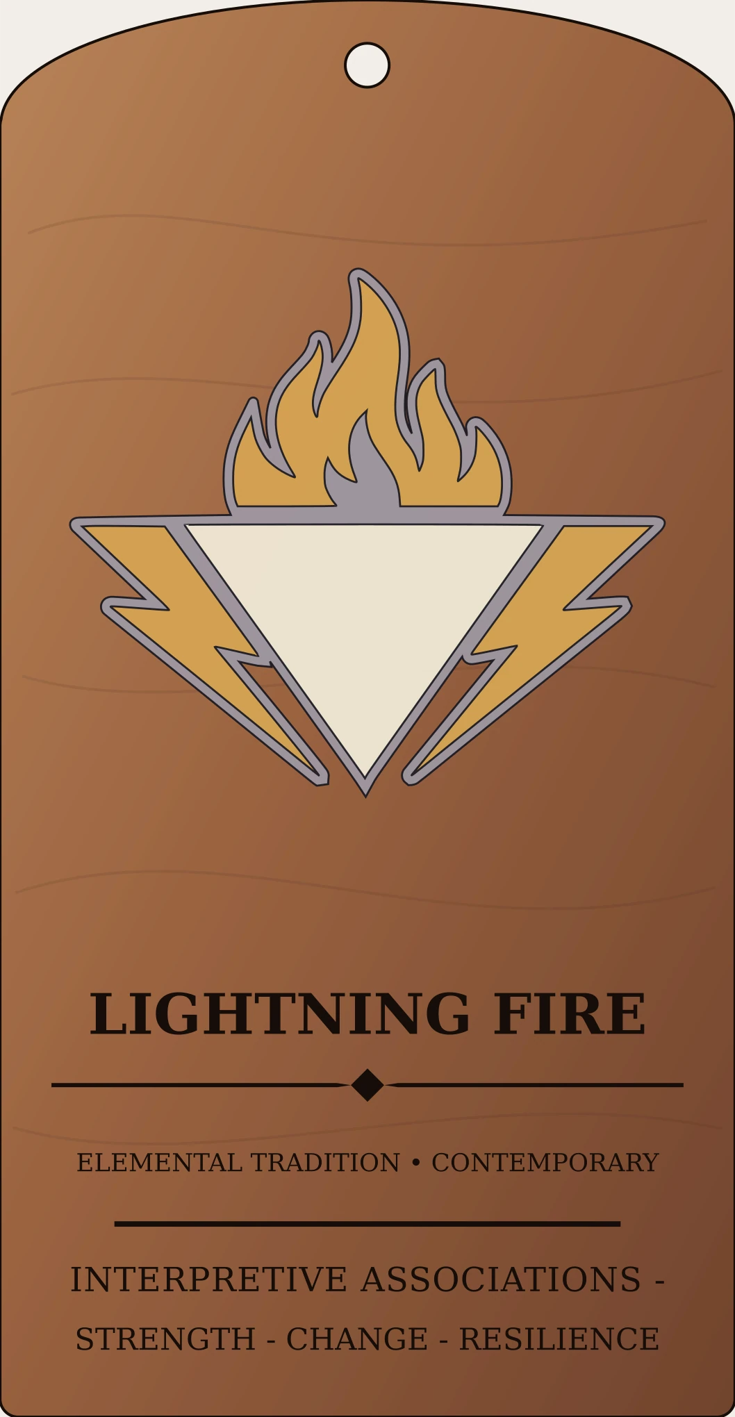 Lightning Fire Crest Sanctum Hex Archive Plaque preview