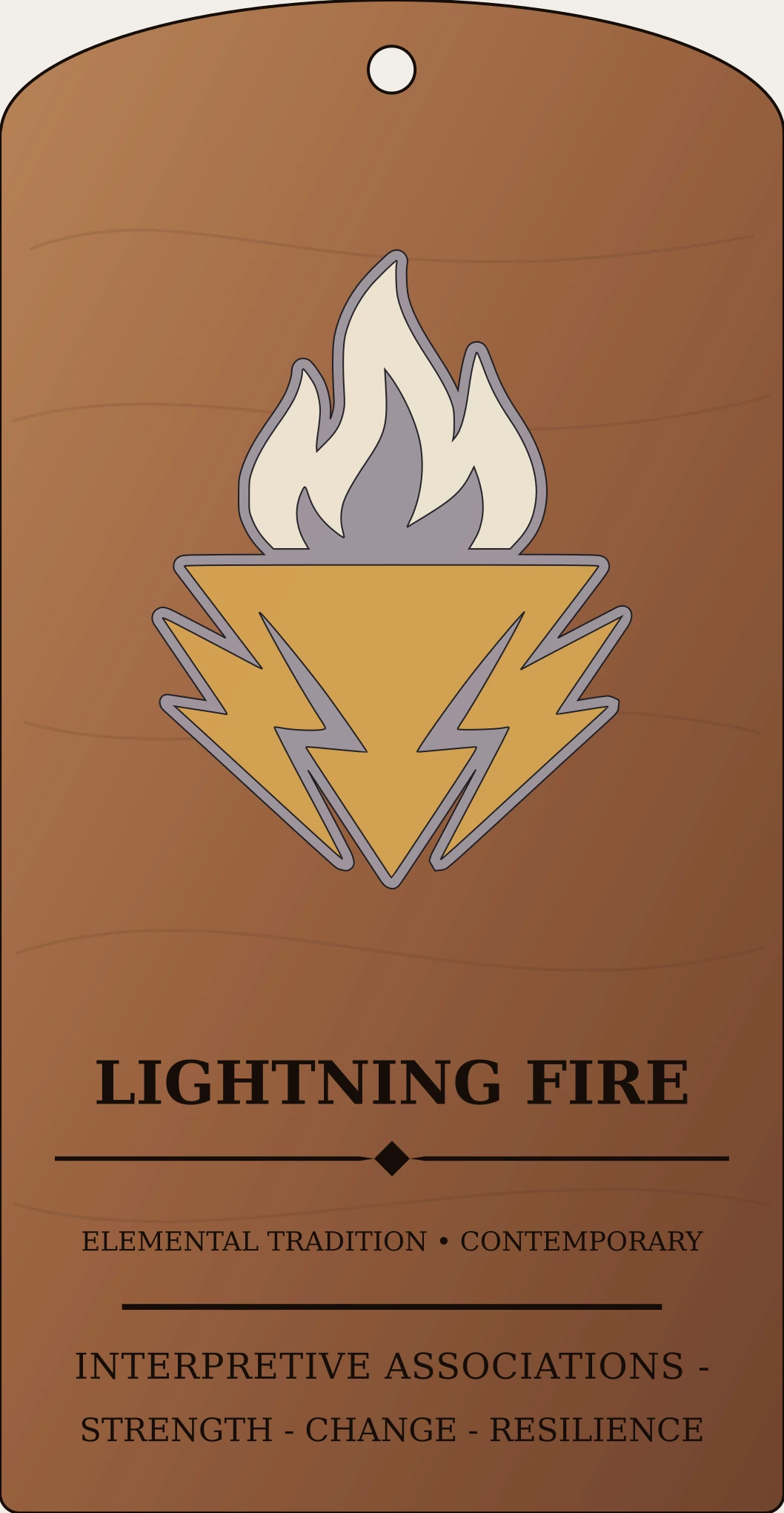 Lightning Fire Crest Sanctum Hex Archive Plaque preview