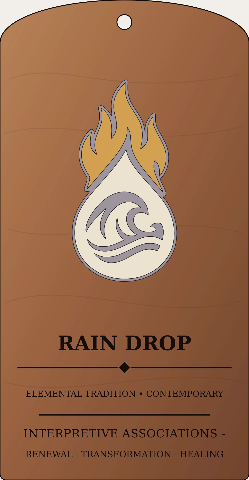 Rain Drop Glyph Sanctum Hex Archive Plaque preview