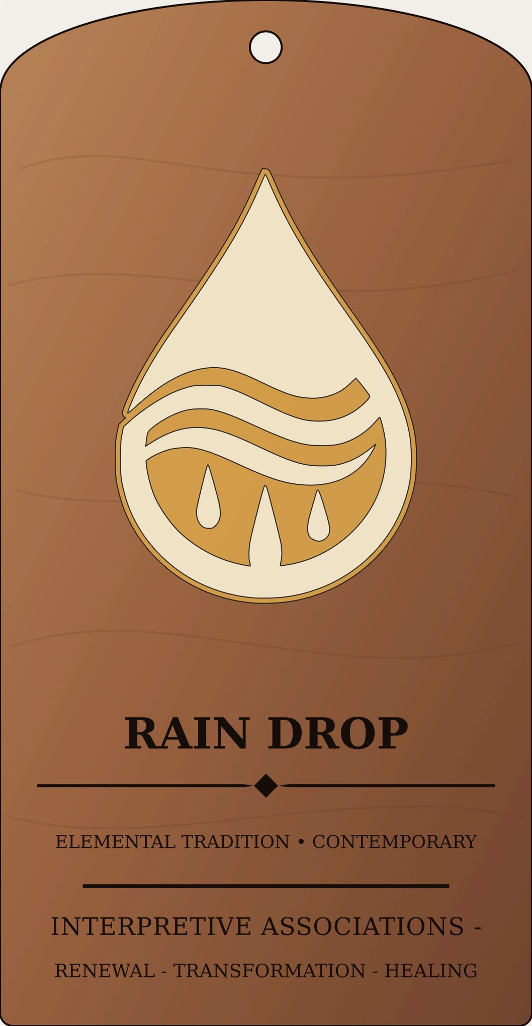 Rain Drop Glyph Sanctum Hex Archive Plaque preview