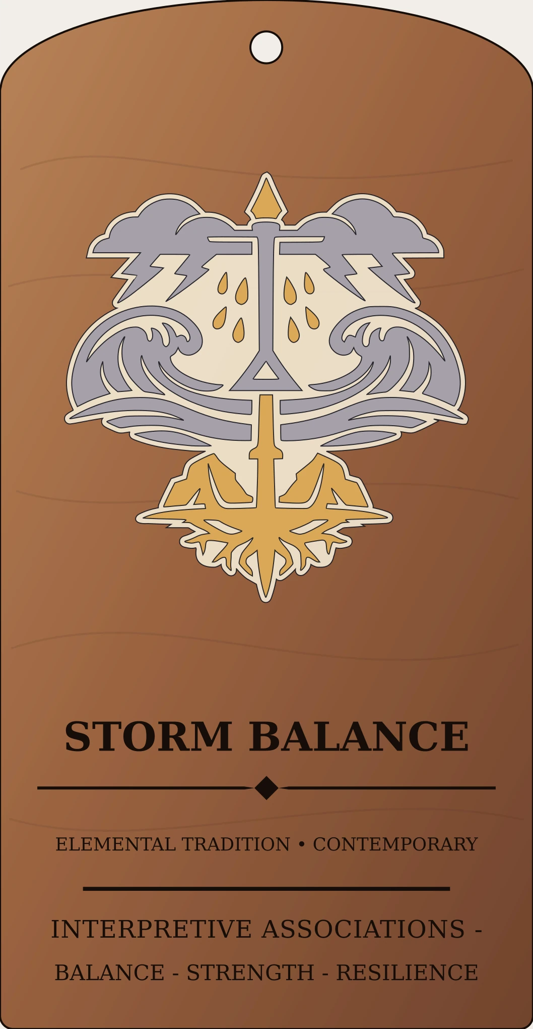 Storm Balance Device Sanctum Hex Archive Plaque preview