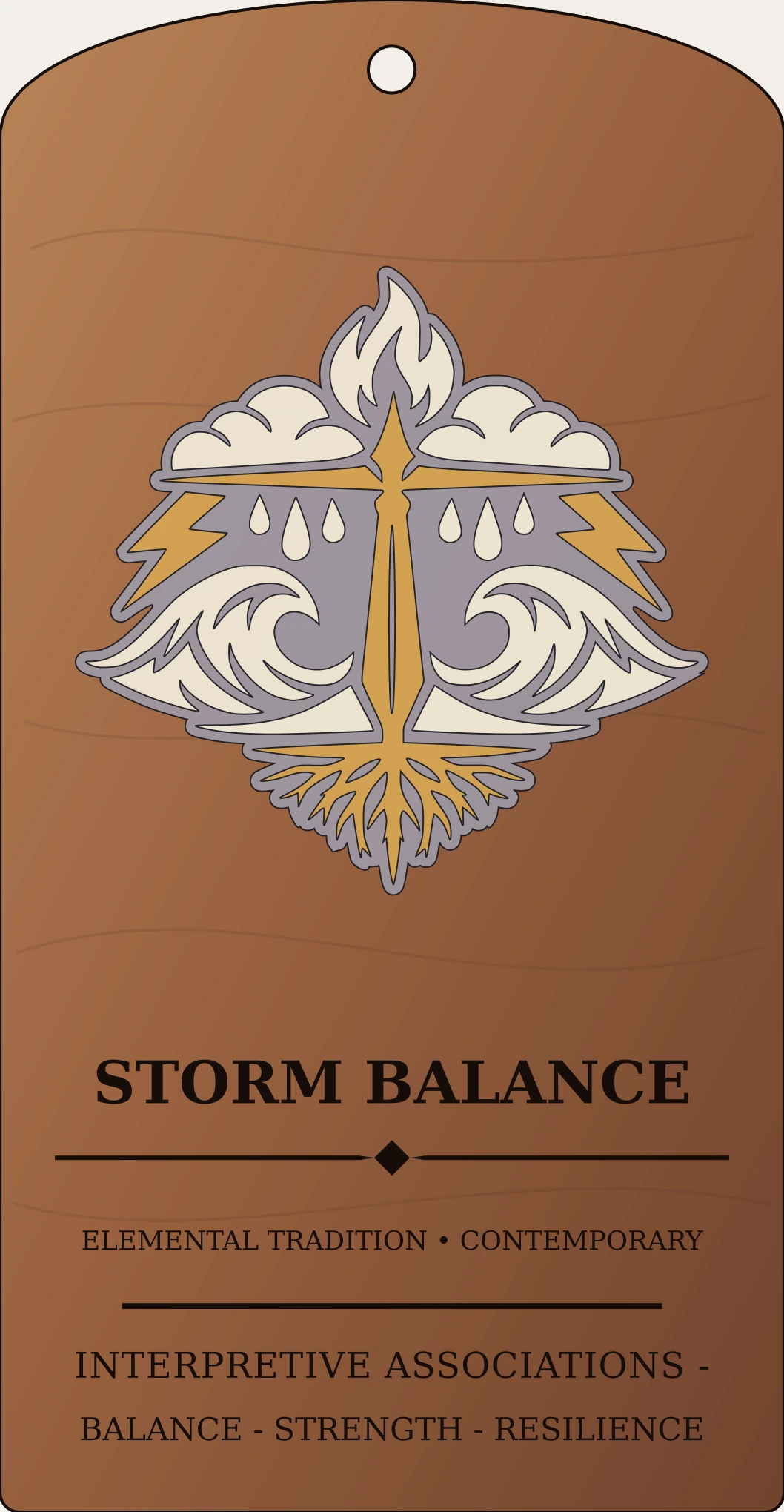 Storm Balance Device Sanctum Hex Archive Plaque preview