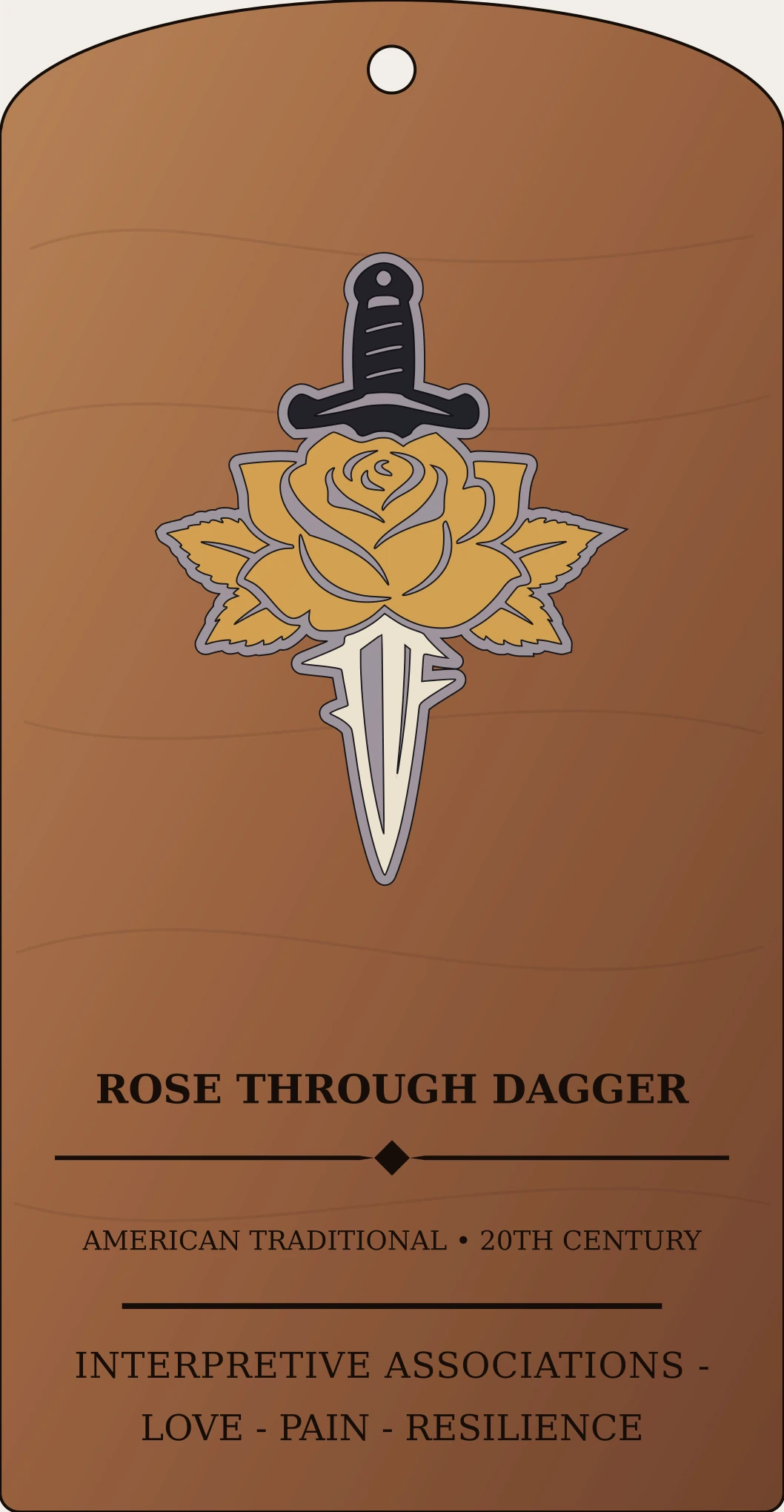 Rose Through Dagger Sanctum Hex Archive Plaque preview