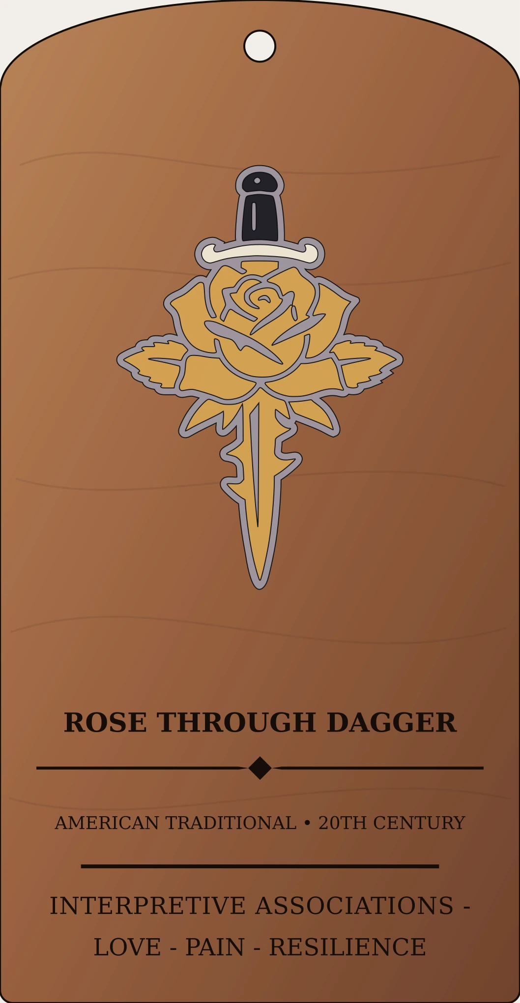 Rose Through Dagger Sanctum Hex Archive Plaque preview