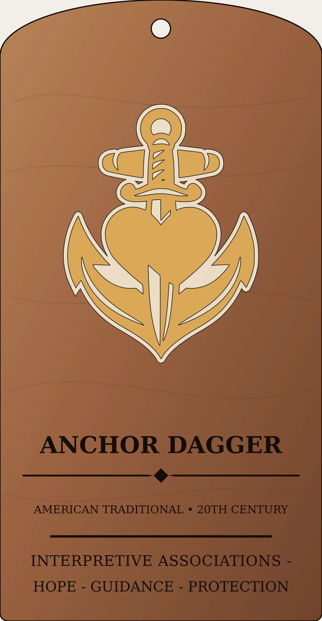 Anchor Dagger Crest Sanctum Hex Archive Plaque preview