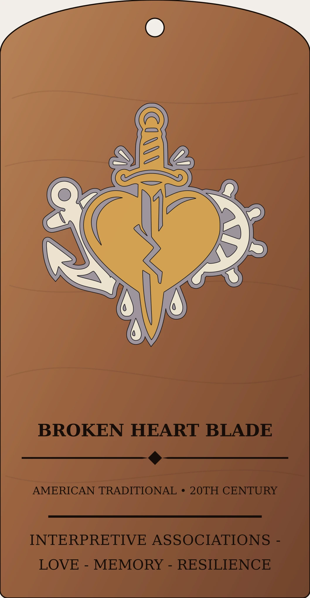 Broken Heart Blade Sanctum Hex Archive Plaque preview