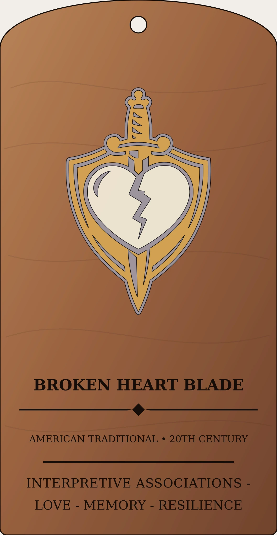 Broken Heart Blade Sanctum Hex Archive Plaque preview