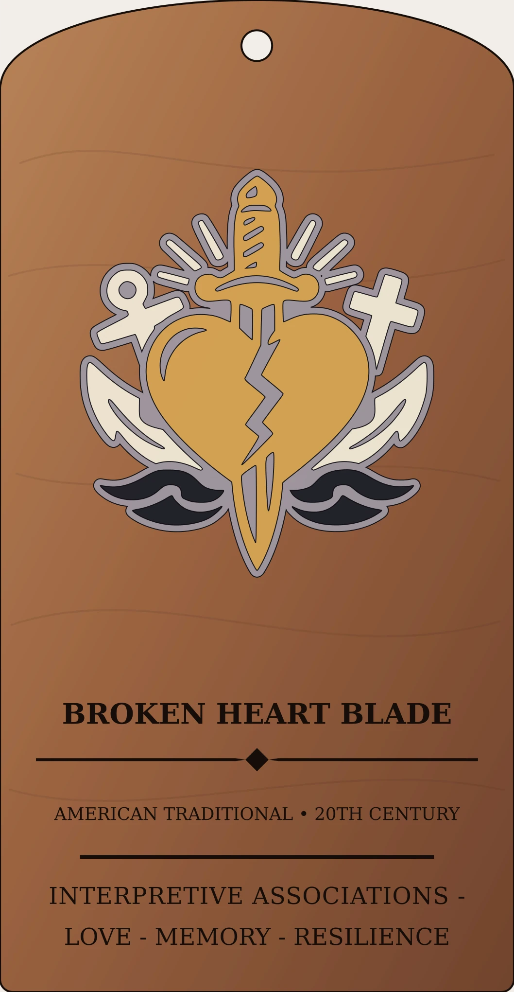 Broken Heart Blade Sanctum Hex Archive Plaque preview