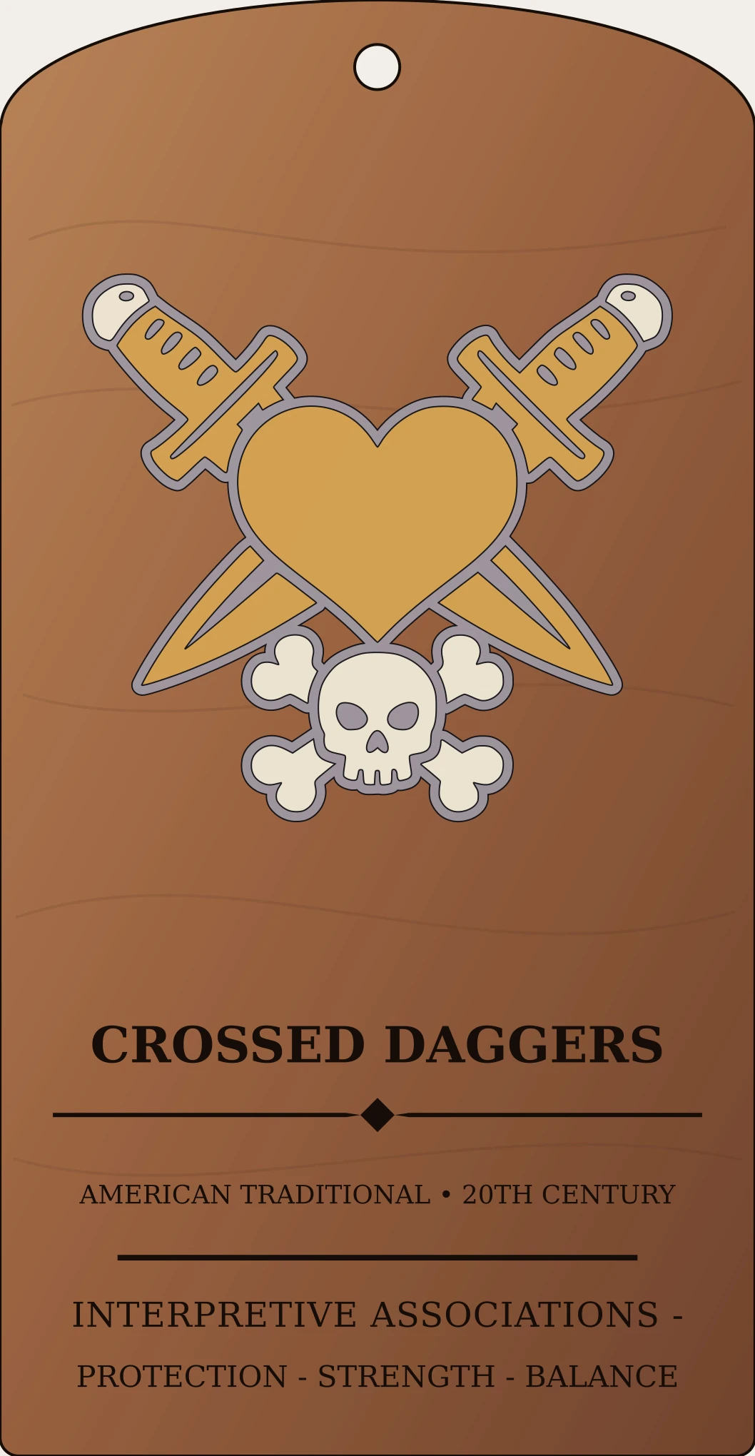 Crossed Daggers Sign Sanctum Hex Archive Plaque preview