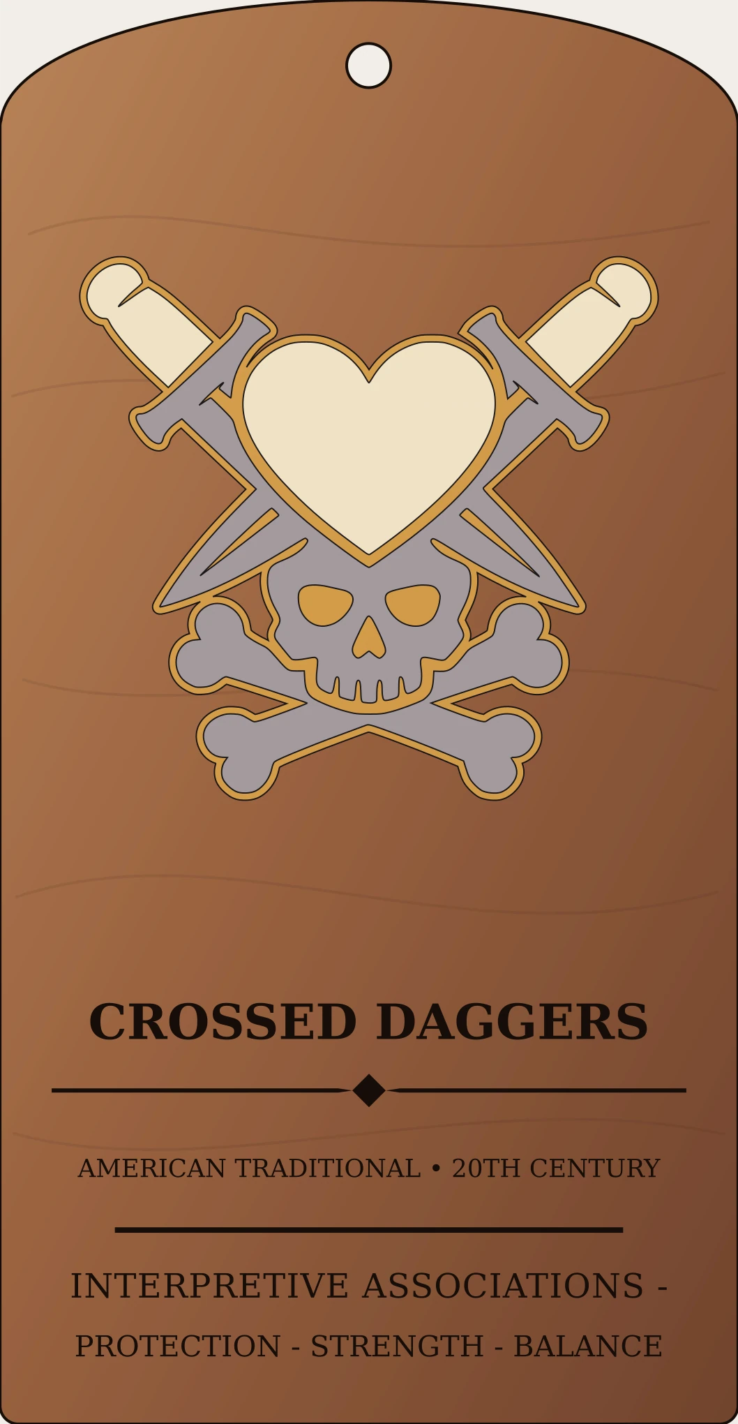 Crossed Daggers Sign Sanctum Hex Archive Plaque preview