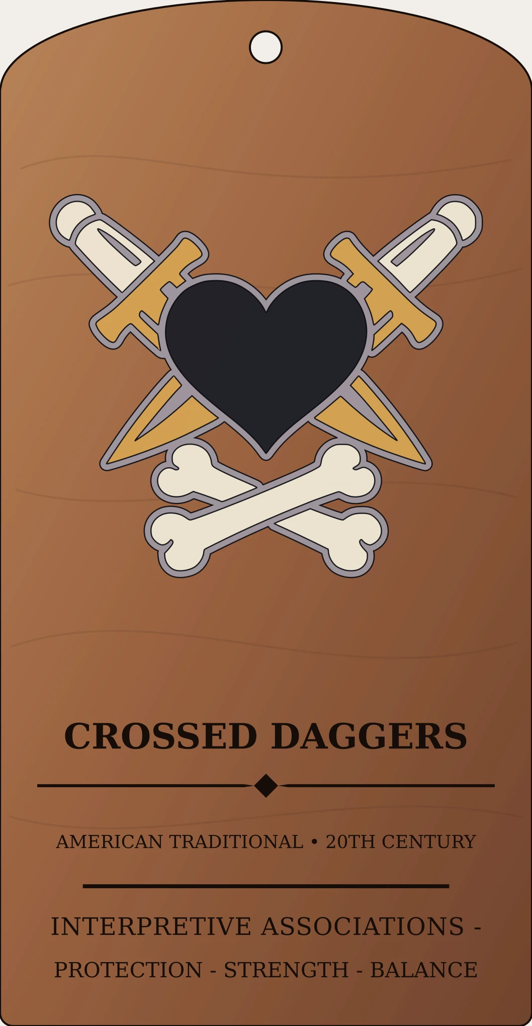 Crossed Daggers Sign Sanctum Hex Archive Plaque preview