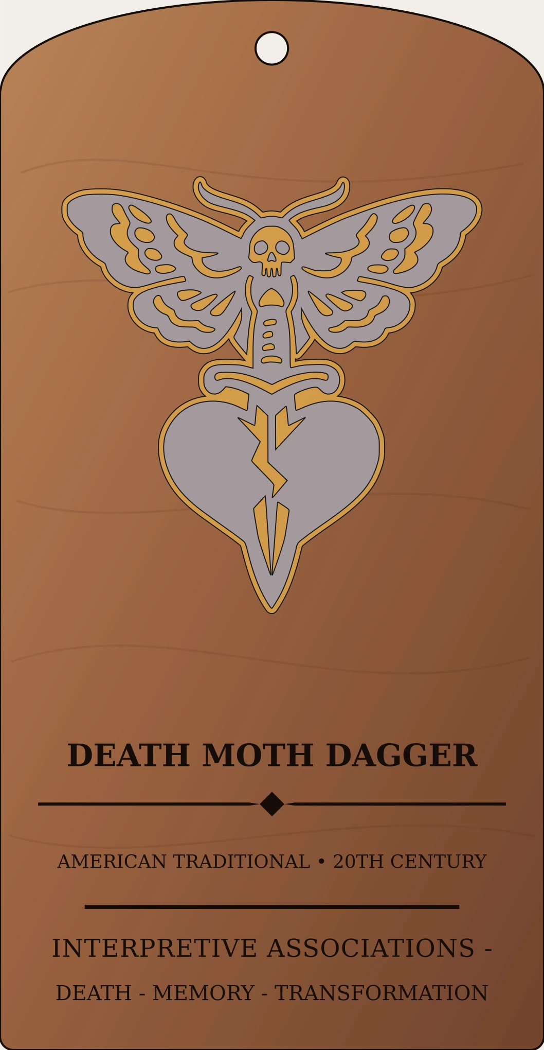 Death Moth Dagger Sanctum Hex Archive Plaque preview